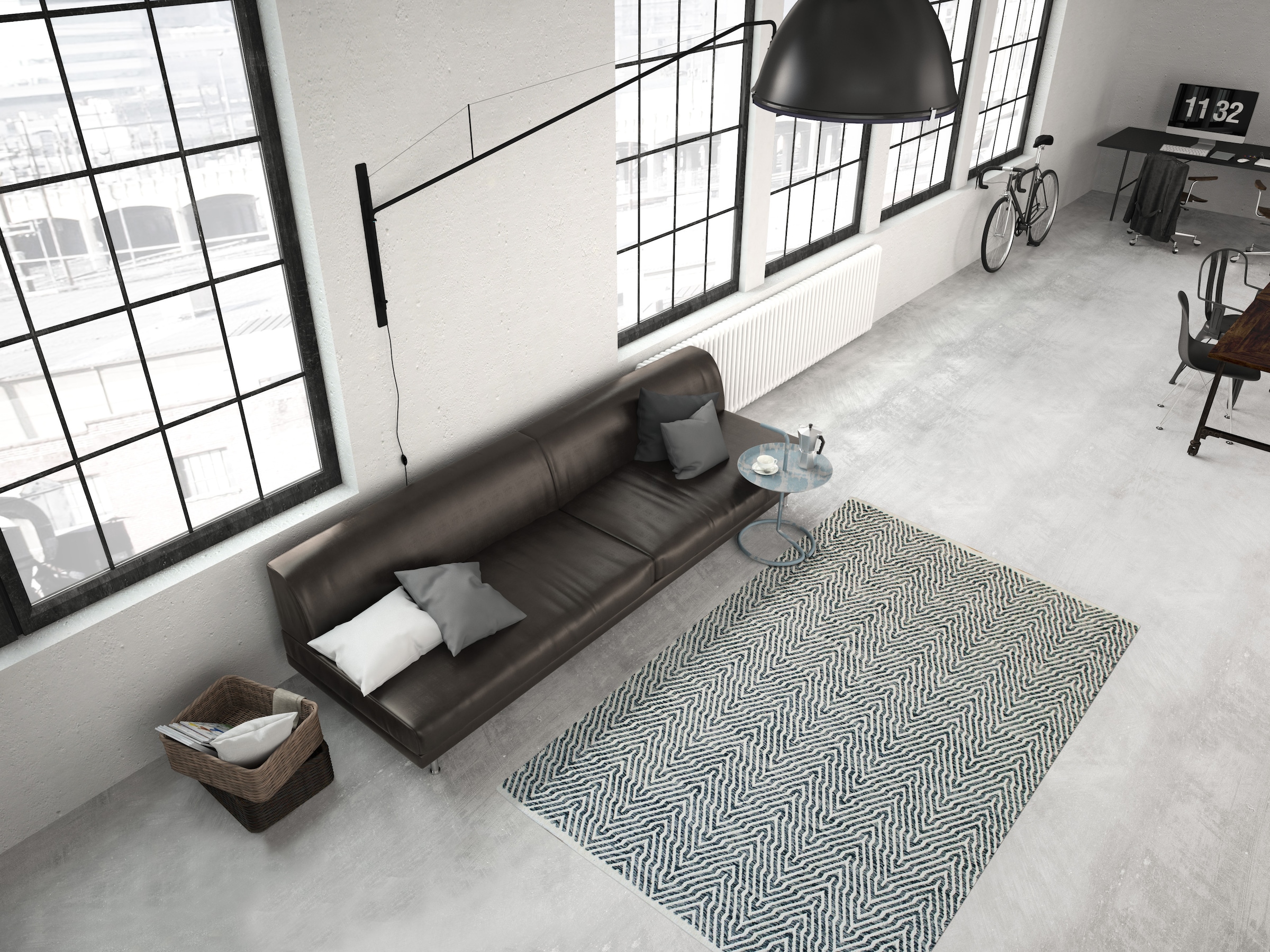 Kayoom Teppich »Aperitif 410« rechteckig 7 mm Höhe weiche Haptik,fusselarm, für Allergiker & Fußbodenheizung geeignet