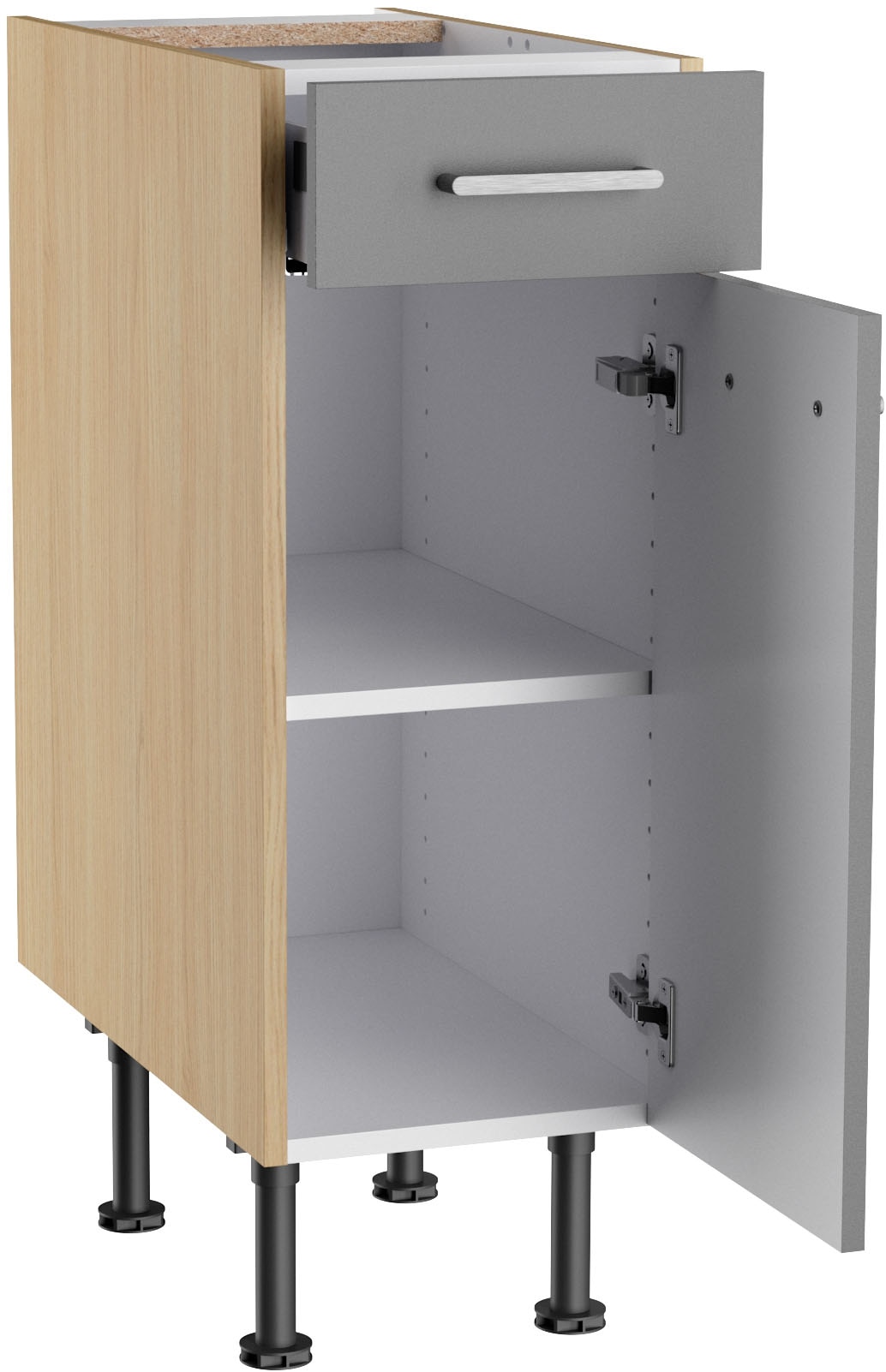KOCHSTATION Unterschrank »KS-Lucy« Breite 30 cm, höhenverstellbare Füße, Soft-Close