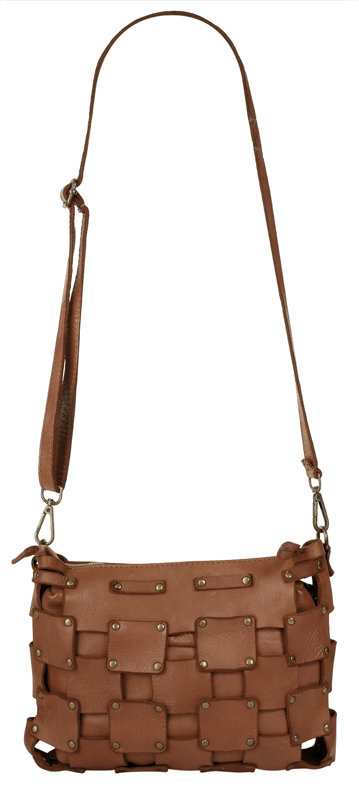 Samantha Look Umhängetasche echt Leder, Made in Italy