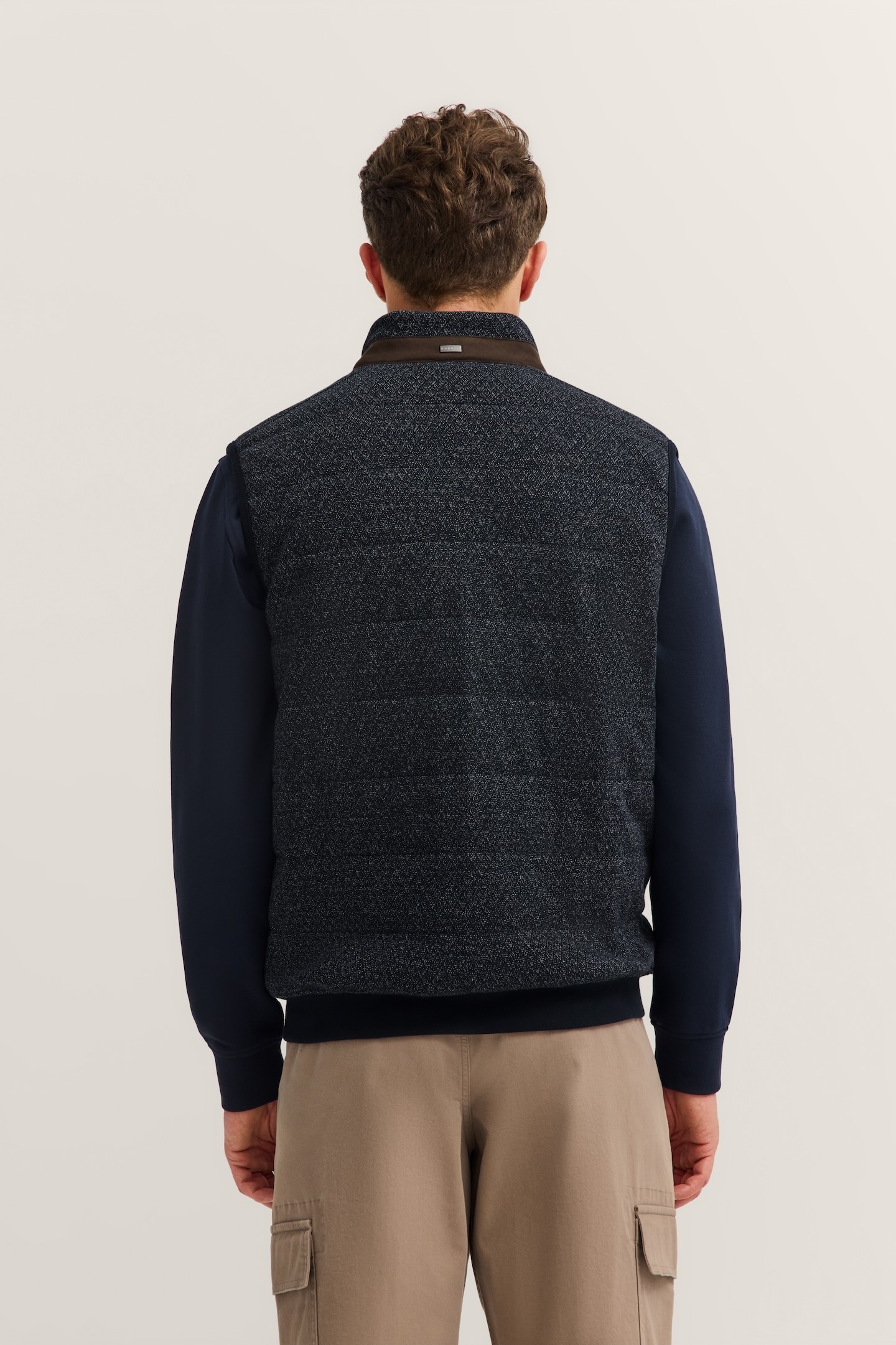 bugatti Sweatweste »Regular Fit«, mit Stehkragen und aus reine Baumwolle