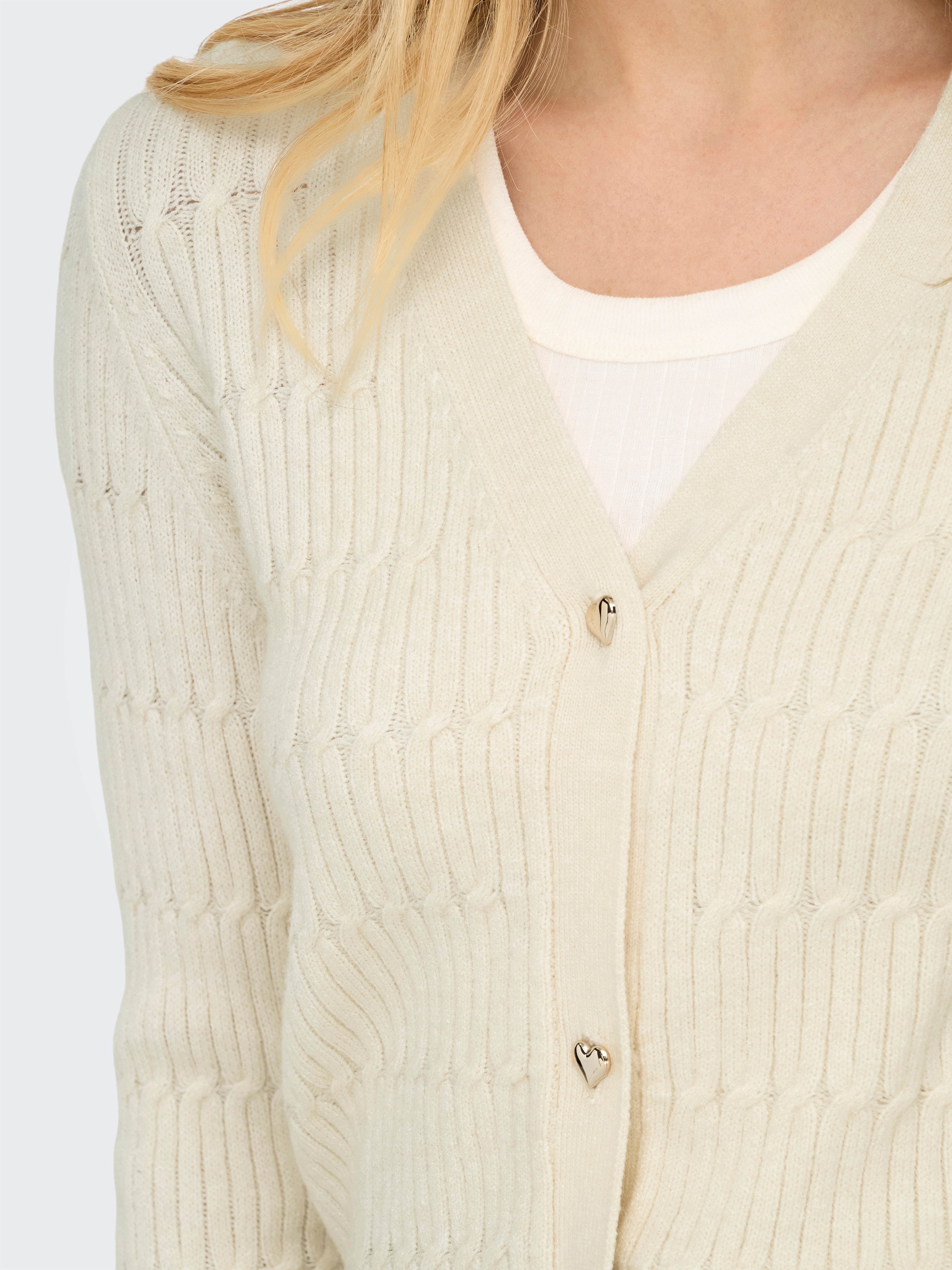 Thumbnail - ONLY Strickjacke "ONLKATIA LS CABLE V-NECK CARDIGAN CC KNT"