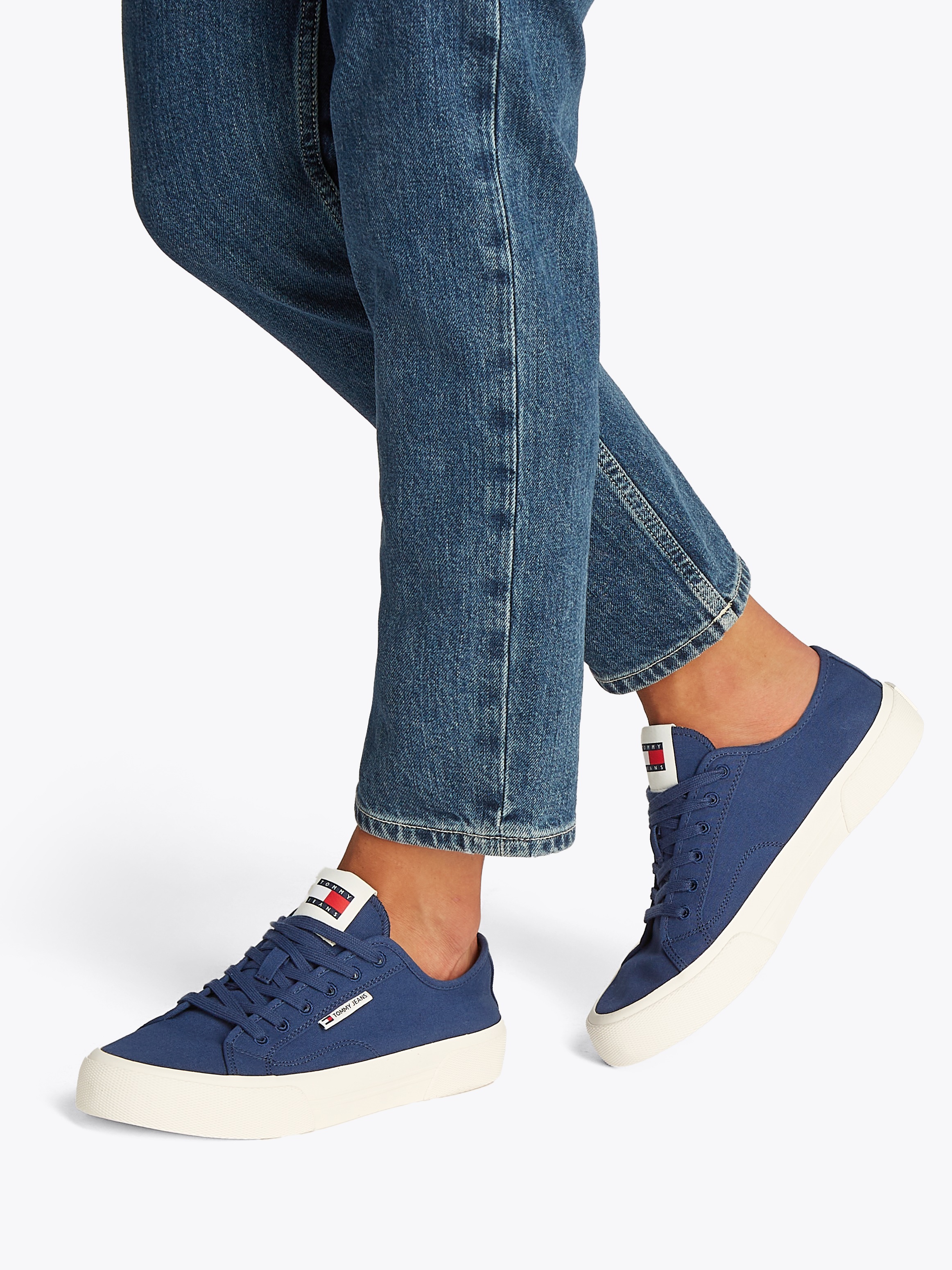 Tommy Jeans Sneaker "TJM LACE UP CANVAS COLOR", Freizeitschuh, Halbschuh, S günstig online kaufen