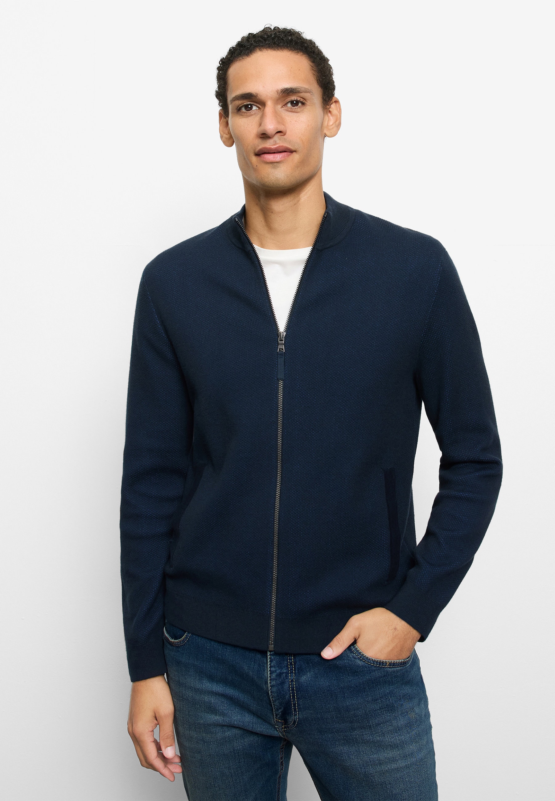 OLYMP Sweatjacke »OLYMP Casual Strick«