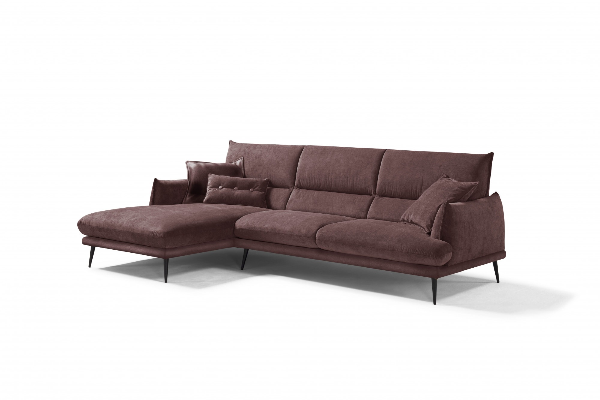 Egoitaliano Ecksofa "FUNNY, hochwertiges & aktuelles Design, bequeme Rücken günstig online kaufen