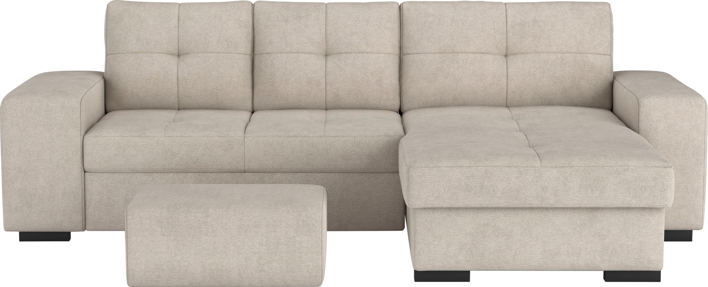 COTTA Ecksofa "Mattina L-Form", mit Hocker, wahlweise mit Bettfunktion & Be günstig online kaufen