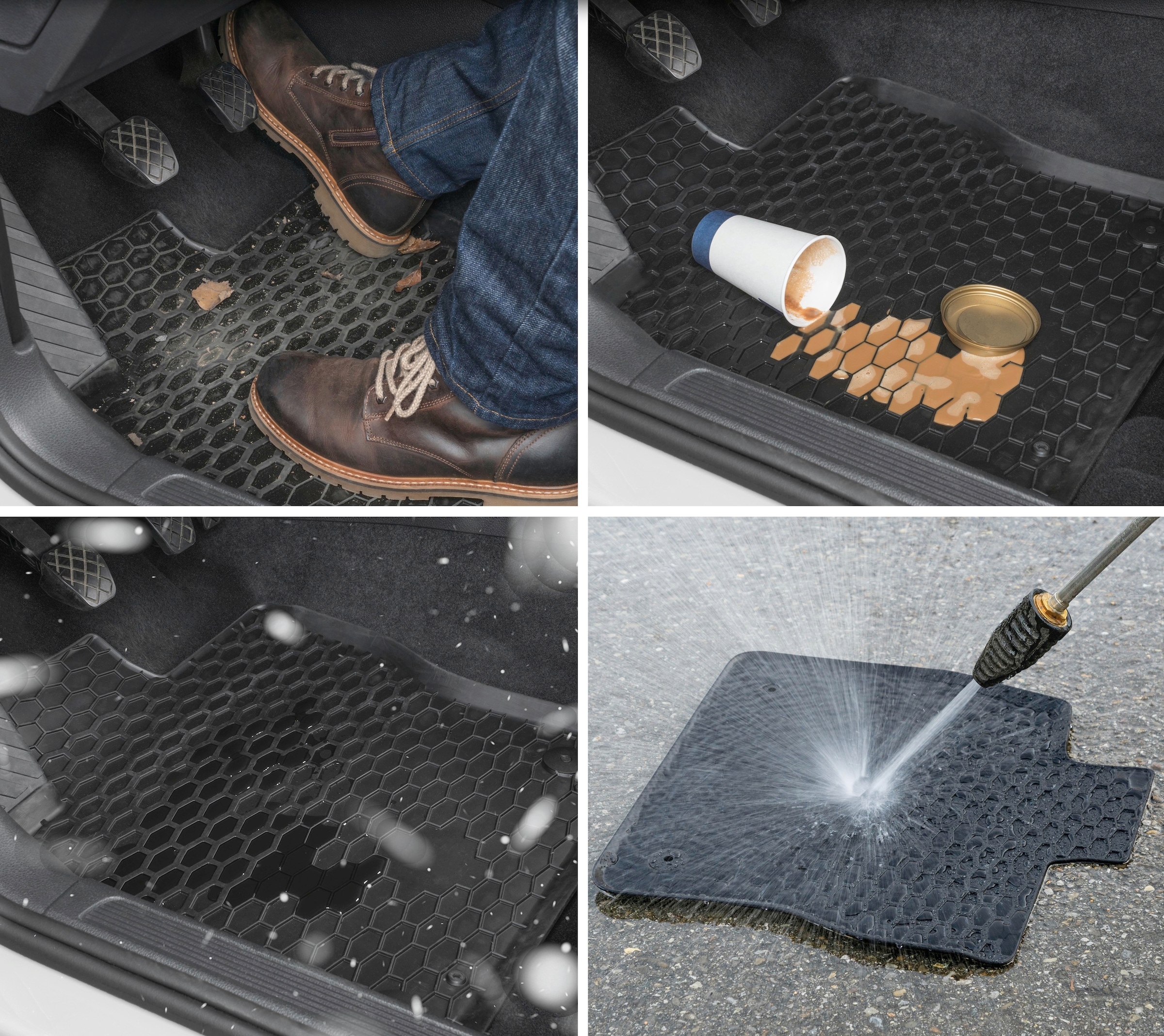 WALSER Passform-Fußmatten, (4 St.), für Dacia Sandero II 10/2012-Heute  online kaufen | BAUR