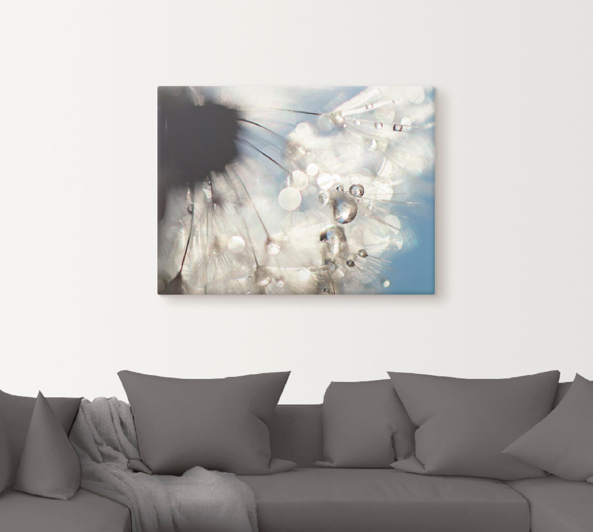 Artland Poster »Pusteblume Engelflügel«, Blumen, (1 St.), als Alubild, Leinwandbild, Wandaufkleber oder Poster in versch. Größen