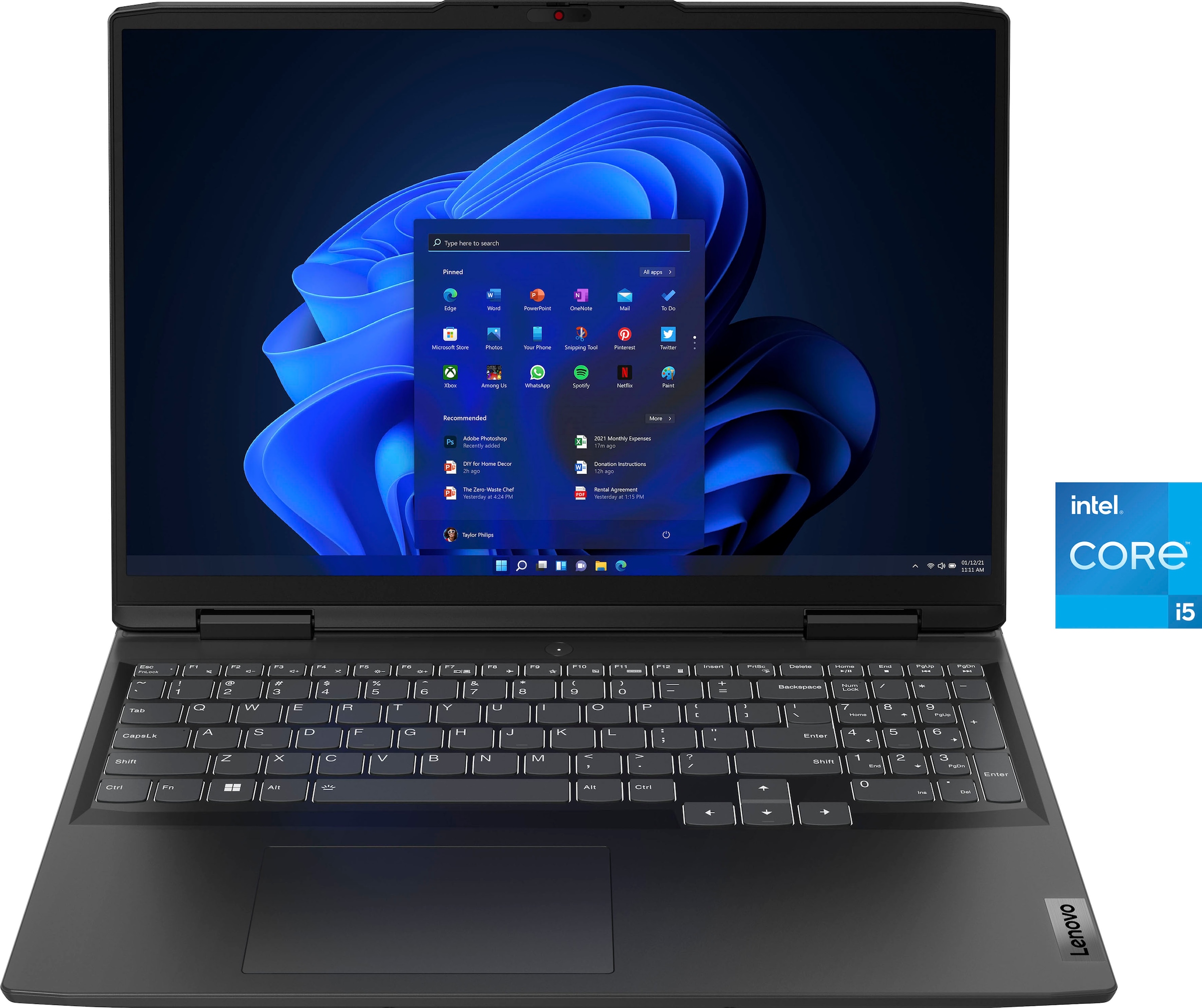 Gaming-Notebook »IdeaPad Gaming 3 16IAH7«, 40,6 cm, / 16 Zoll, Intel, Core i5, GeForce...