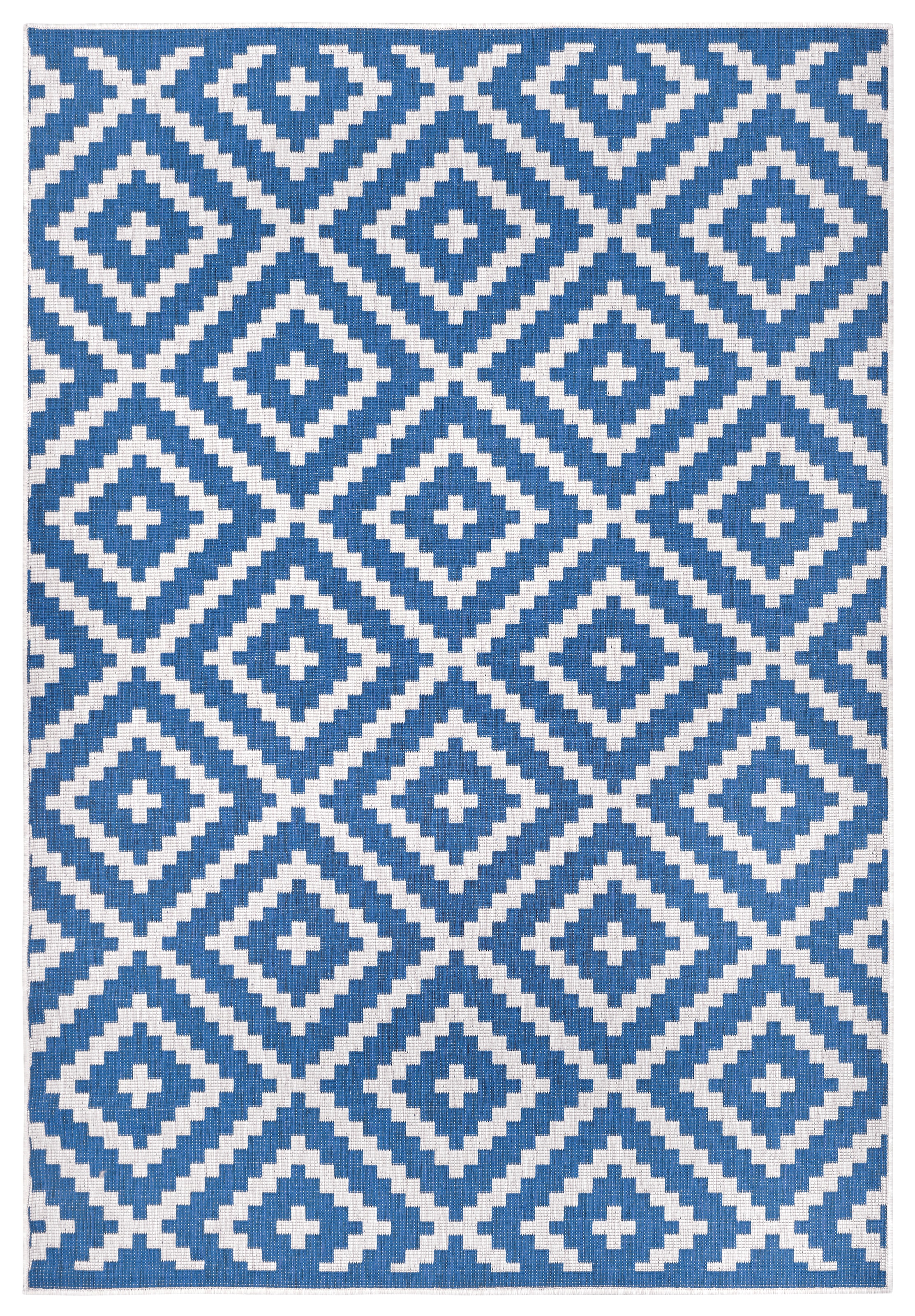 my home Teppich »Ronda Wendeteppich«, rechteckig, 5 mm Höhe, Sisal-Optik, Flachgewebe, In- und Outdoor, geometrisches Boho Design