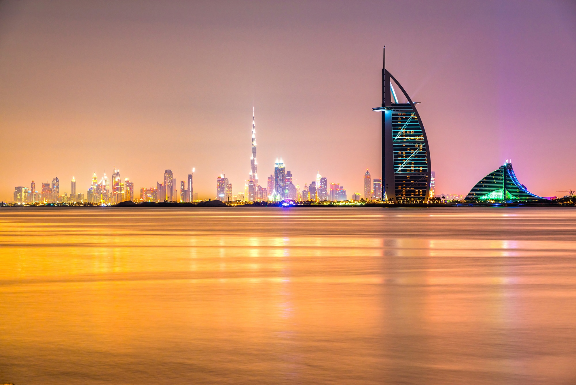 Papermoon Fototapete "DUBAI SKYLINE-EMIRAT BURJ AL ARAB"
