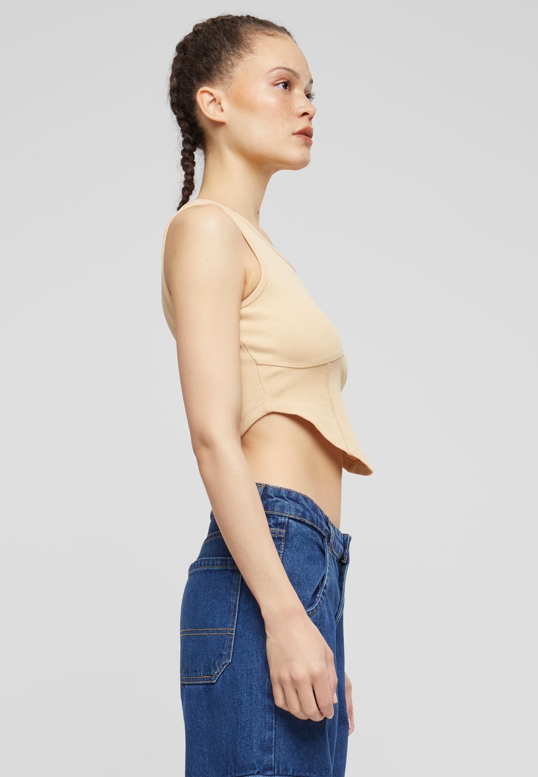 Karl Kani Muskelshirt »Karl Kani Damen KW241-001-2 Karl Kani Og Corset Rib Top«, (1 tlg.)