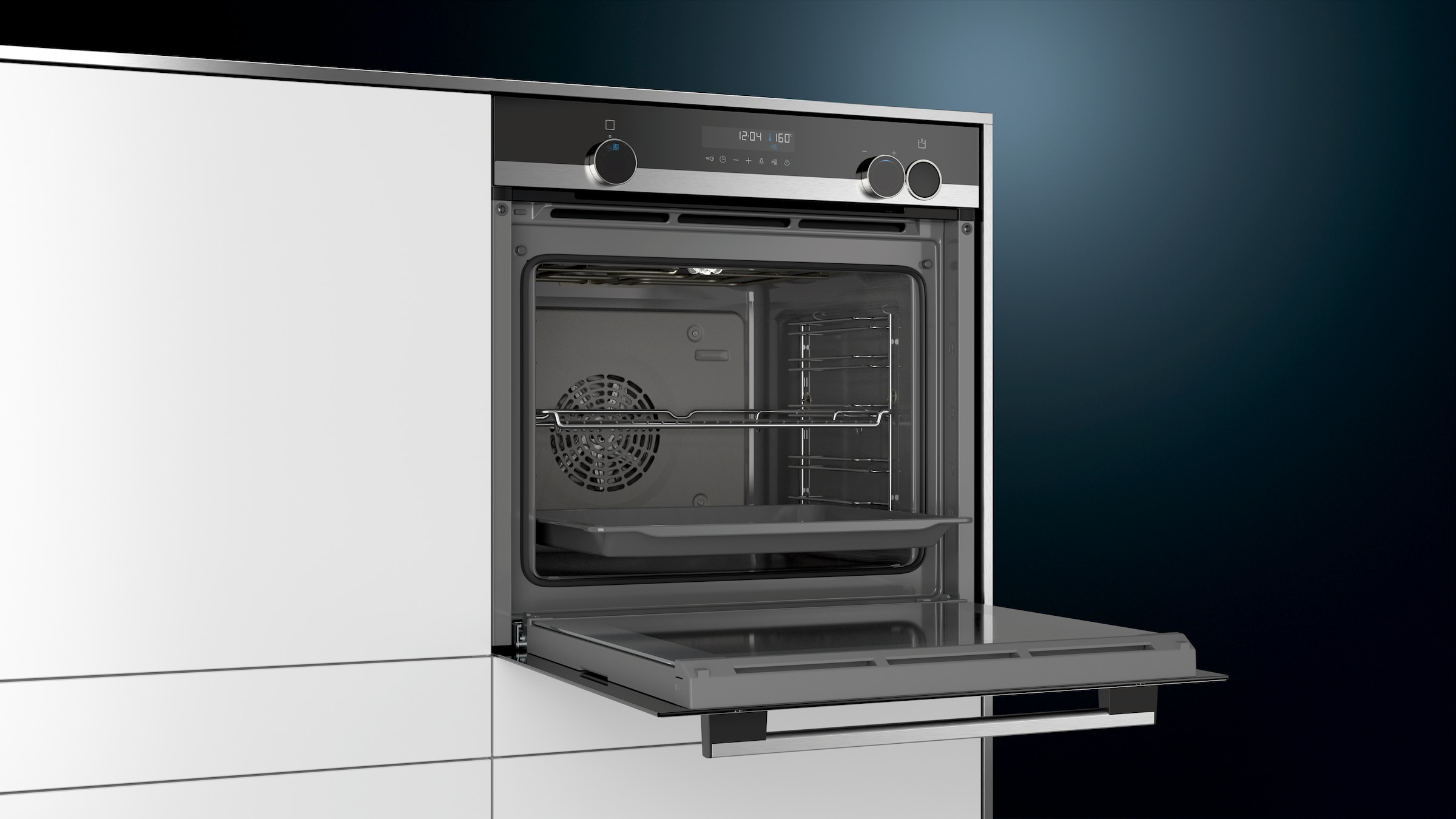 SIEMENS Einbaubackofen iQ500 »HR538ABS1«, mit Teleskopauszug nachrüstbar, katalytische Reinigung