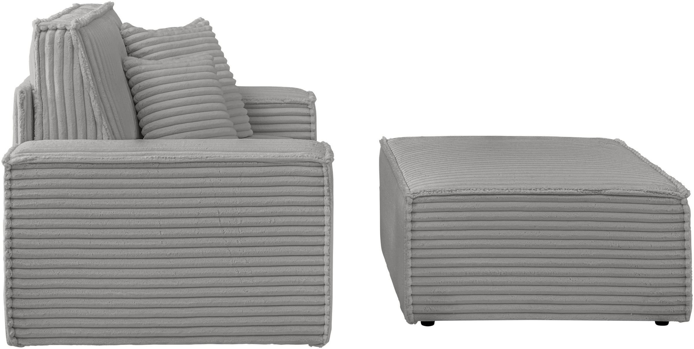 OTTO home Loveseat "FINNLEY, Loveseat & Hocker im Set, trendige Stoffe, ink günstig online kaufen