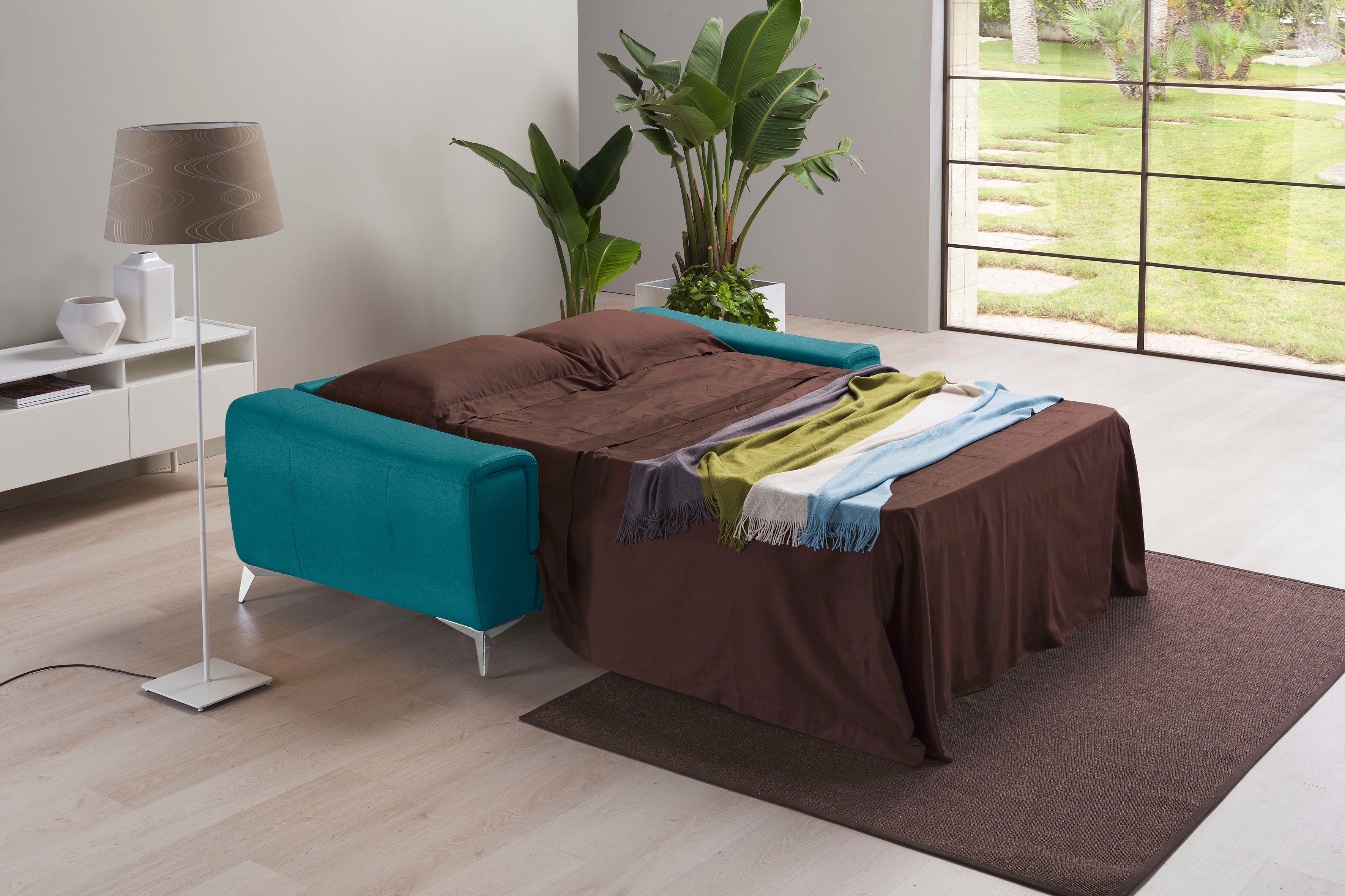 Thumbnail - Egoitaliano Schlafsofa "Francine Designsofa, Loungesofa mit Dauerschlaffunktion, Breite 233 cm", mit Bettfunktion, Luxus...