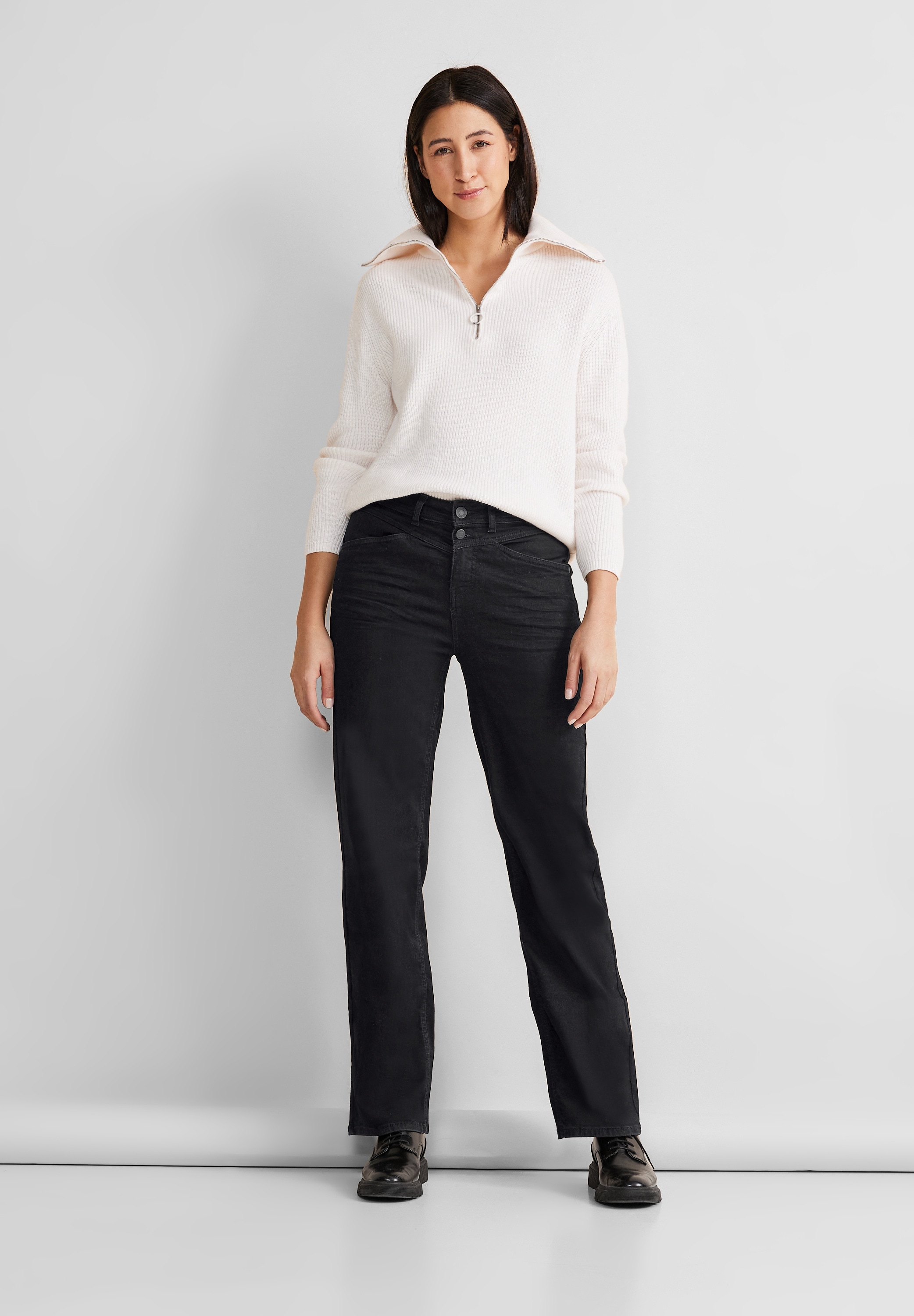 STREET ONE Comfort-fit-Jeans, High Waist