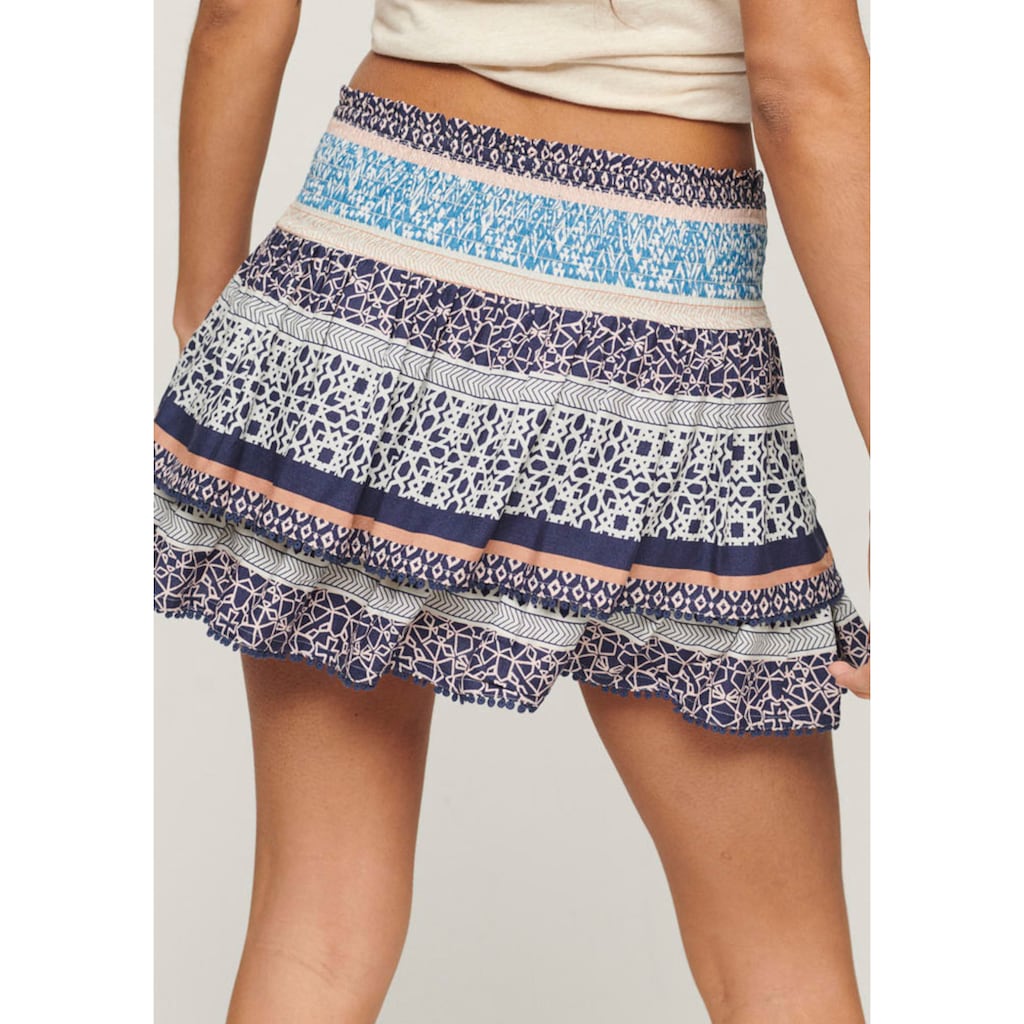 Superdry Stufenrock »VINTAGE TIERED MINI SKIRT«