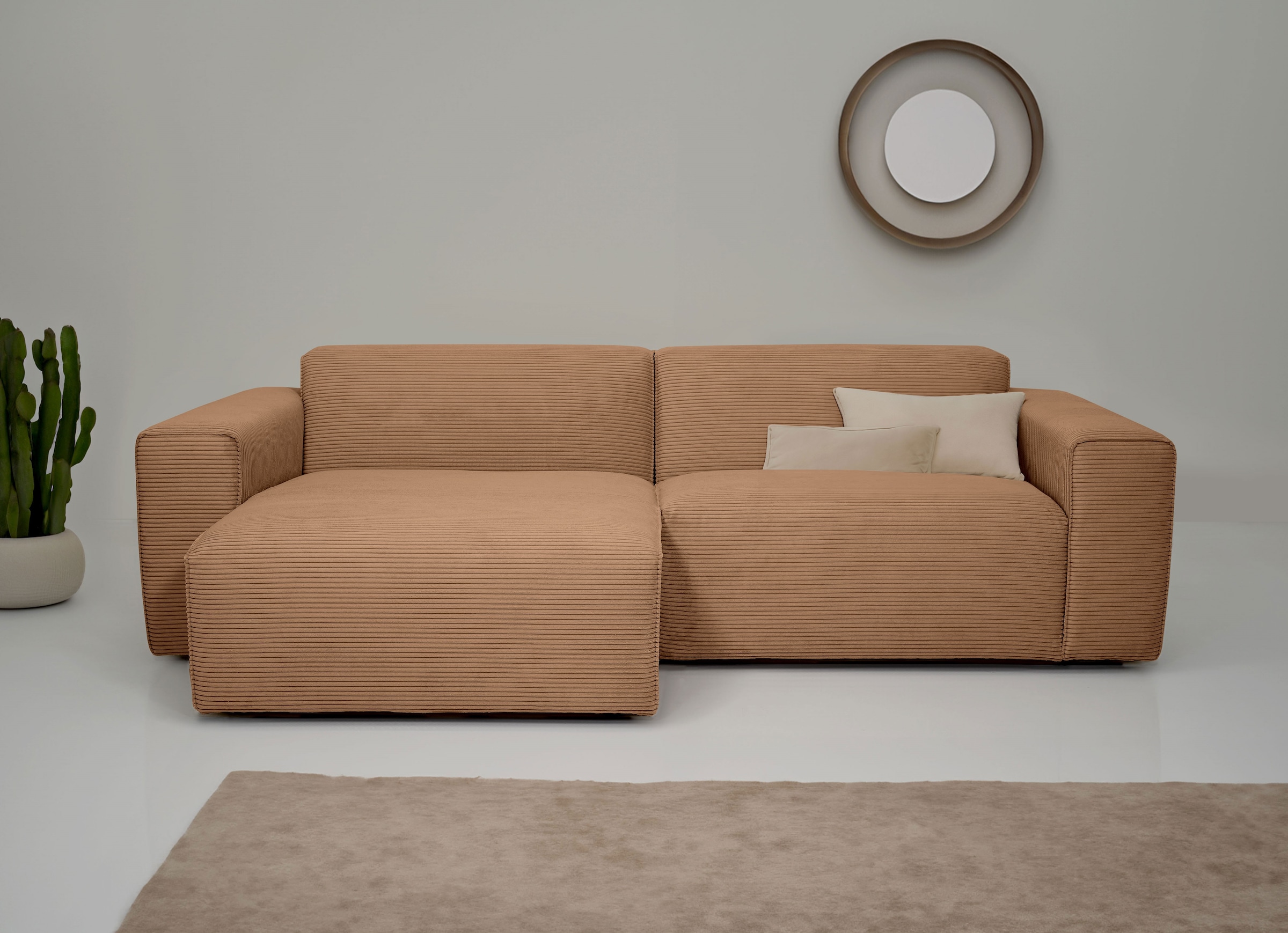 OTTO home Ecksofa "Clayton" in einem trendigen Cord-Bezug, verschiedene Kom günstig online kaufen