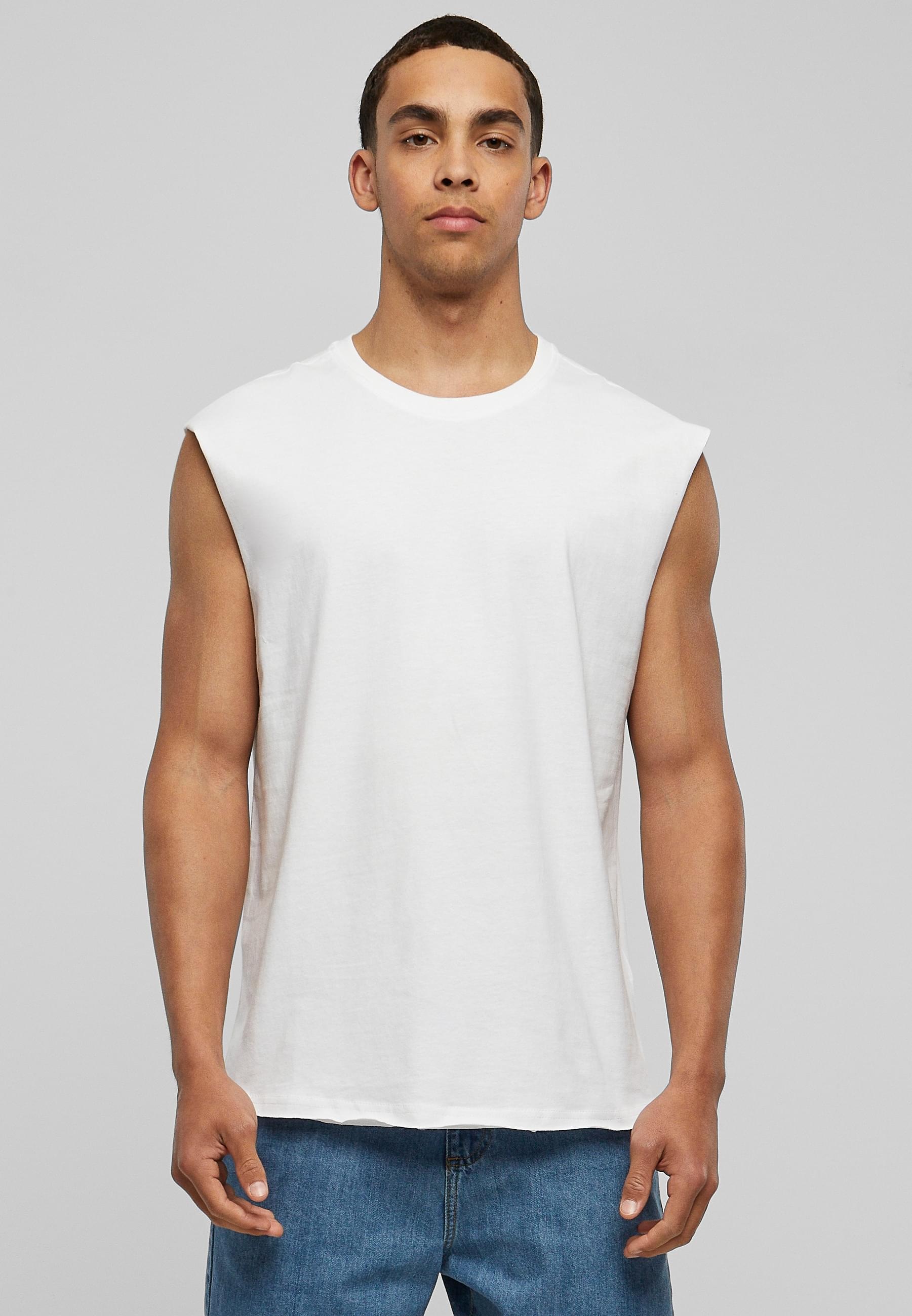 URBAN CLASSICS T-Shirt »Urban Classics Herren Open Edge Sleeveless Tee«, (1 tlg.)