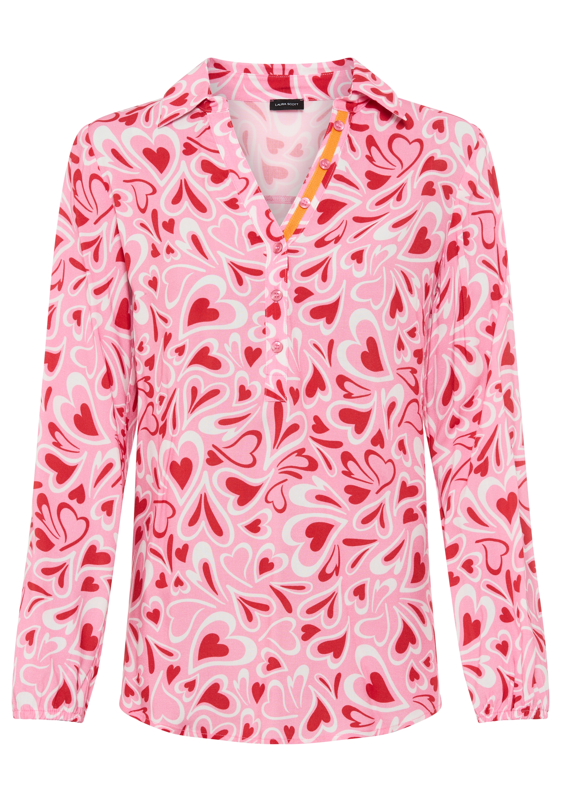 Laura Scott Longbluse mit Kontrasttape - NEUE KOLLEKTION