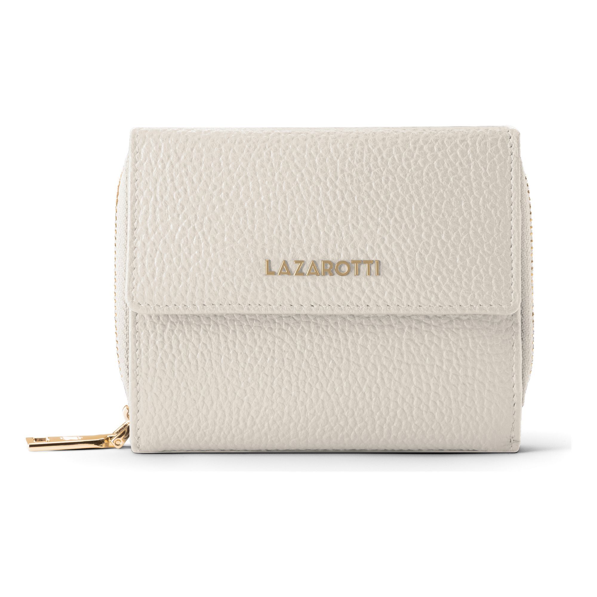 Lazarotti Geldbörse "Bologna Leather Zip-Around Geldbörse Leder 12 cm"