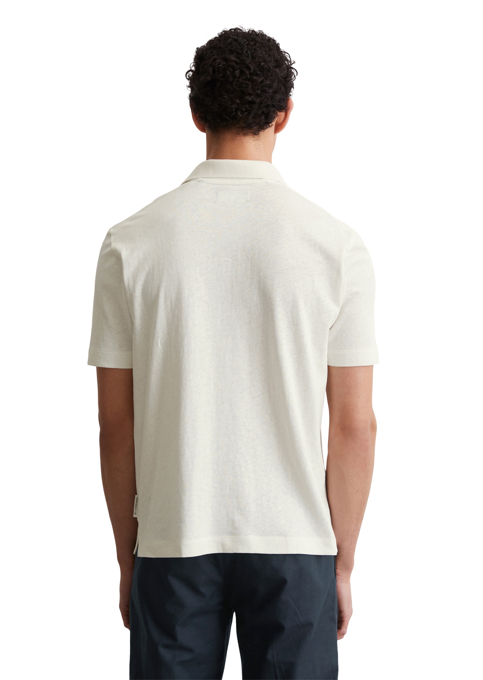 Marc O'Polo Poloshirt »aus Bio-Baumwolle und Leinen«