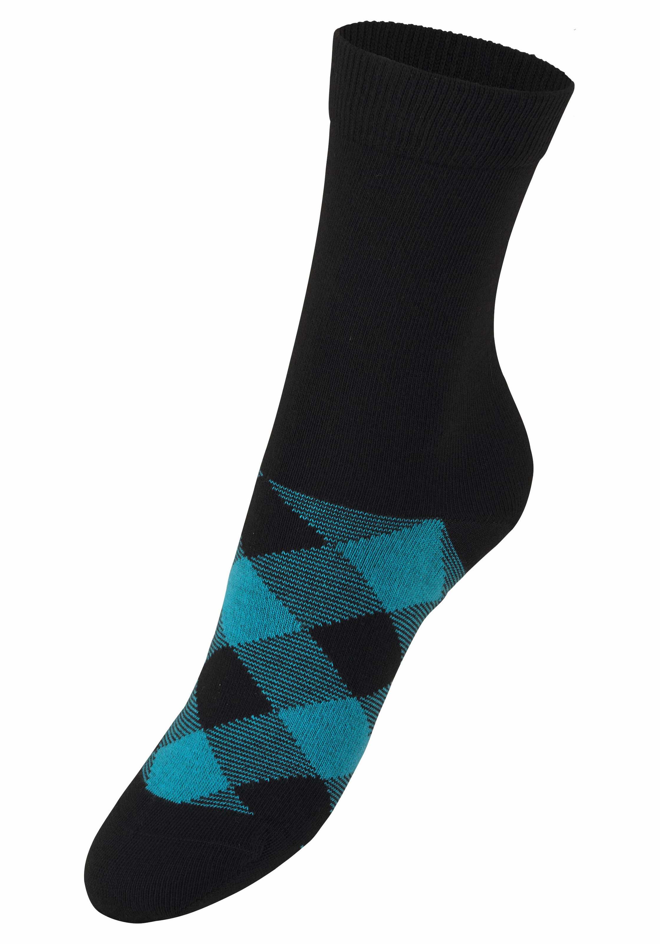 H.I.S Socken, (7 Paar), in angesagtem Rhombenmuster