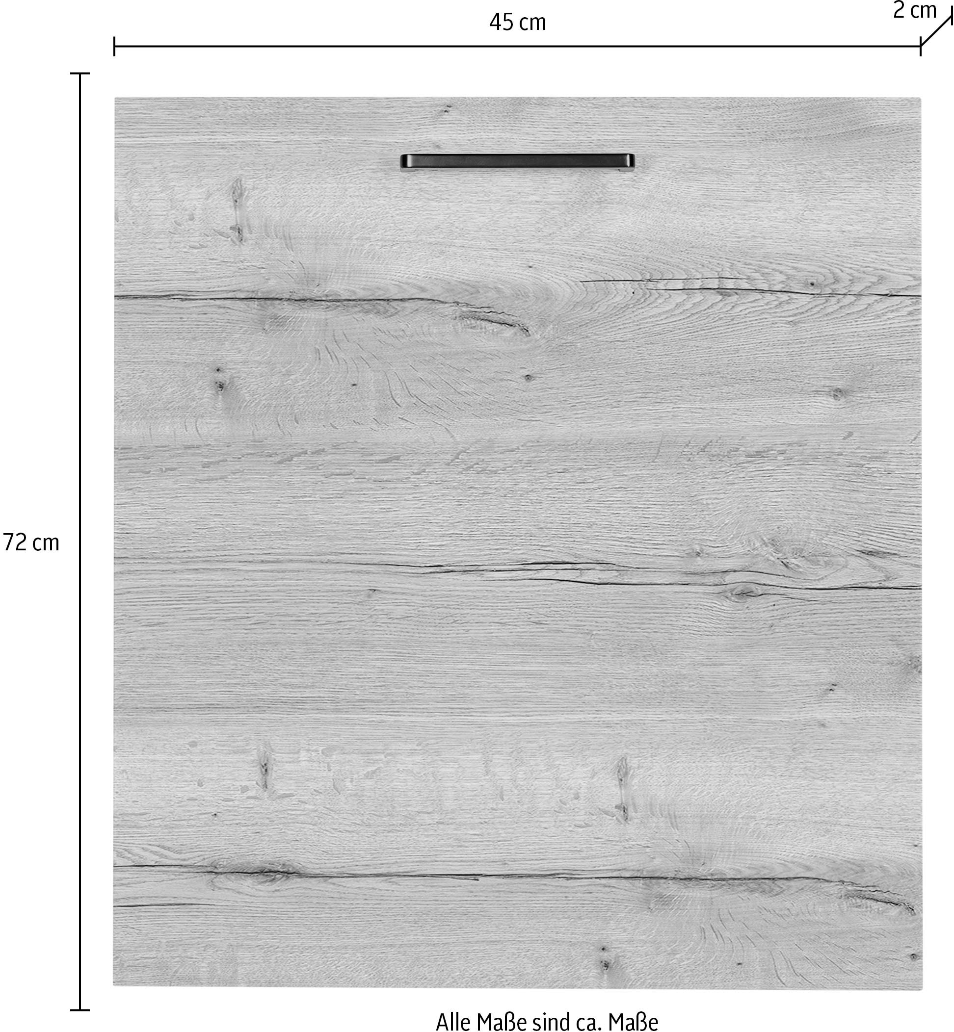 nobilia® Frontblende »"Structura", durchgehende Türfront für vollintegrierte Geschirrspüler,«, in den Breiten Breiten 45 und 60 cm