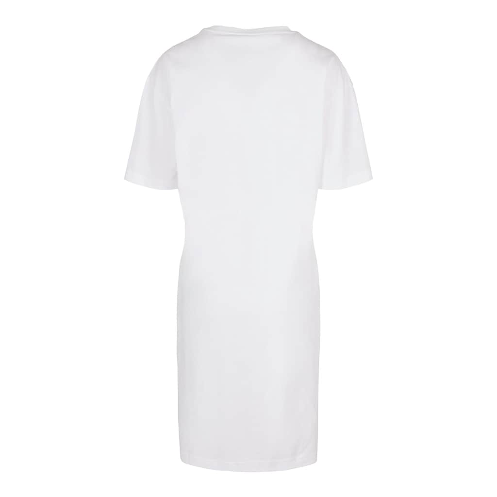 Merchcode Shirtkleid »Merchcode Damen Ladies Rose Oversized Slit Tee Dress«, (1 tlg.)