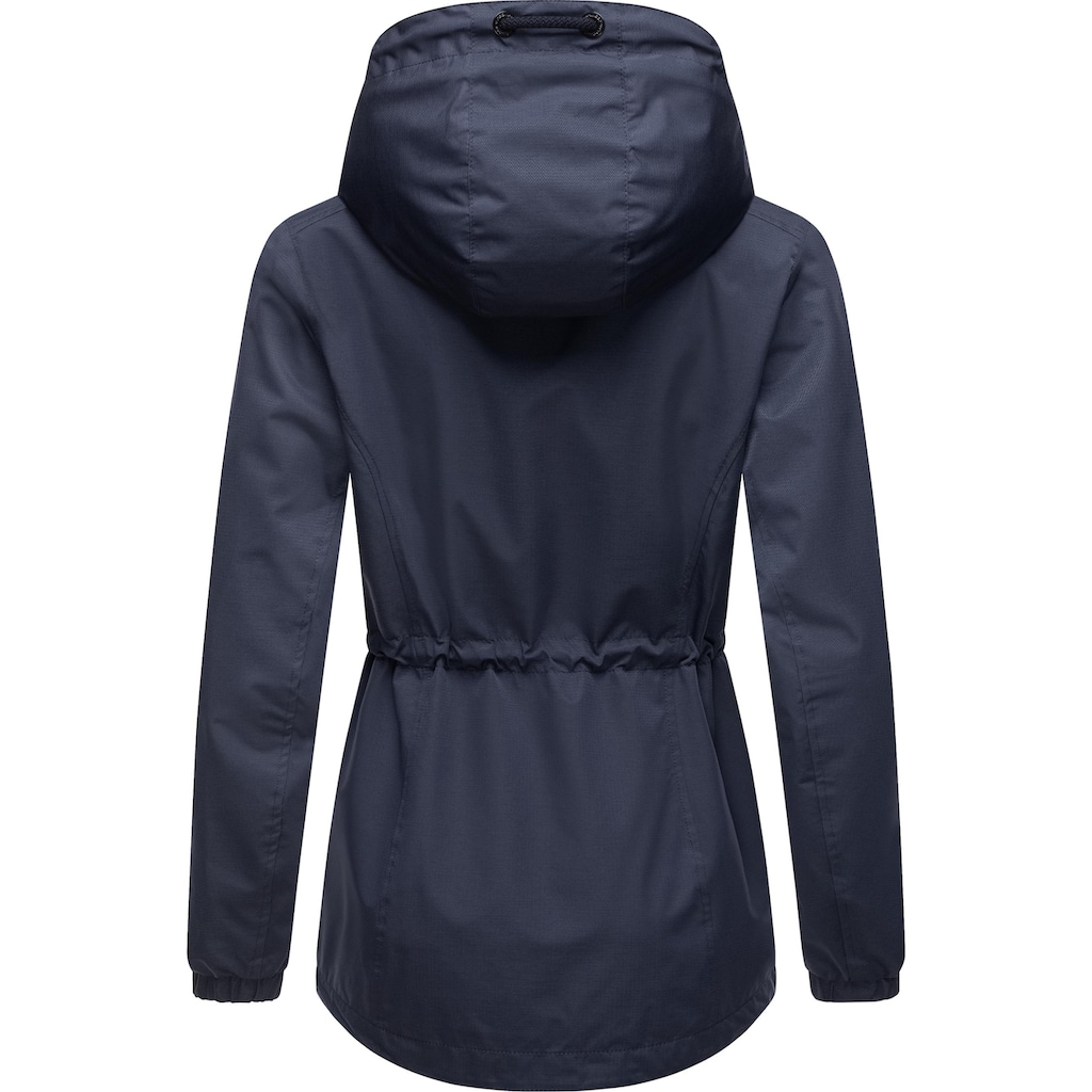 Ragwear Outdoorjacke »Dankka Tech«, mit Kapuze, Stylische Damen Übergangsjacke aus wasserdichtem Material