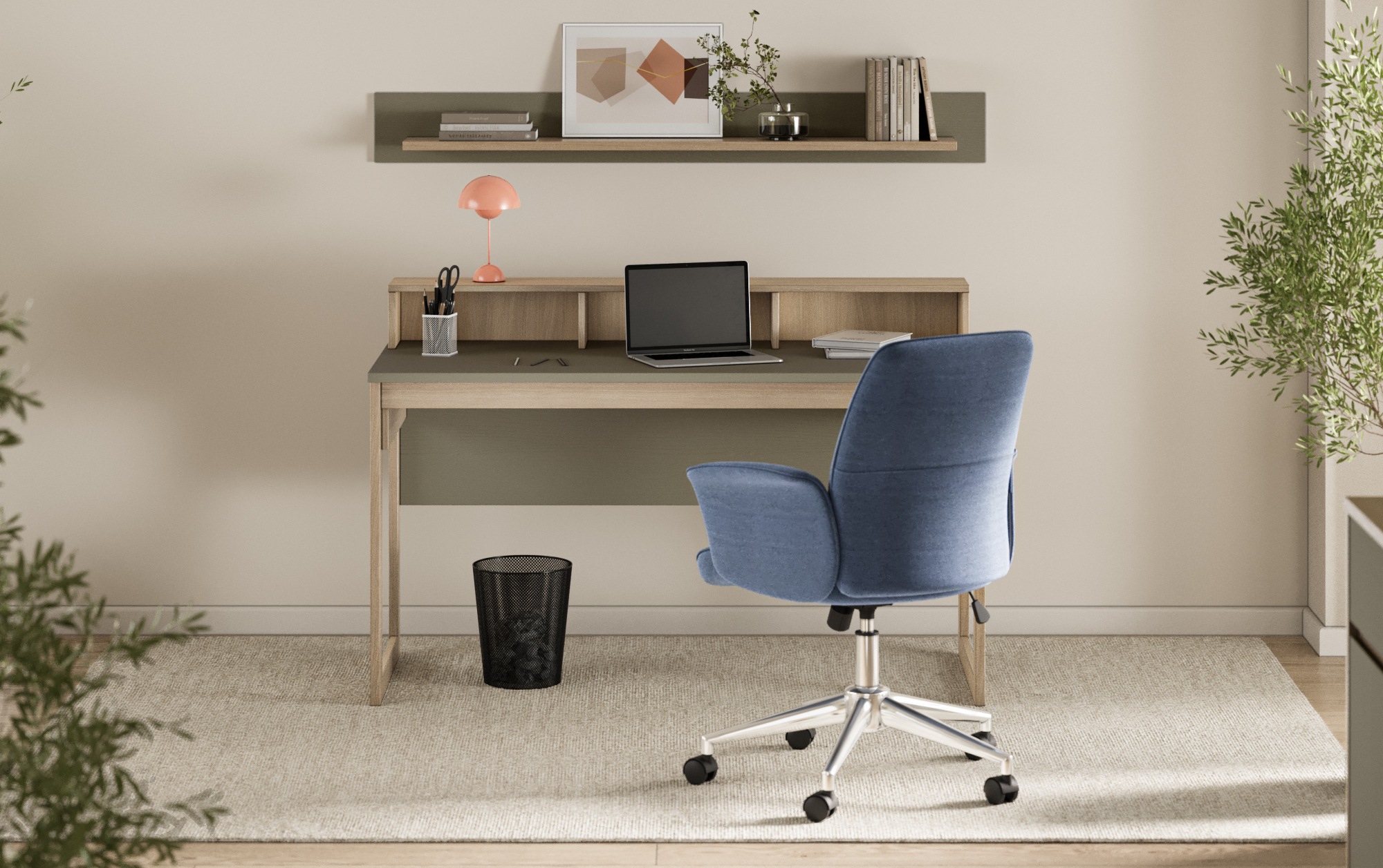 Thumbnail - Home affaire Büromöbel-Set "Stranda im Scandi-Style, Home Office, Büro in zwei Farben verfügbar" 2 Stk. tlg. enthält Sch...