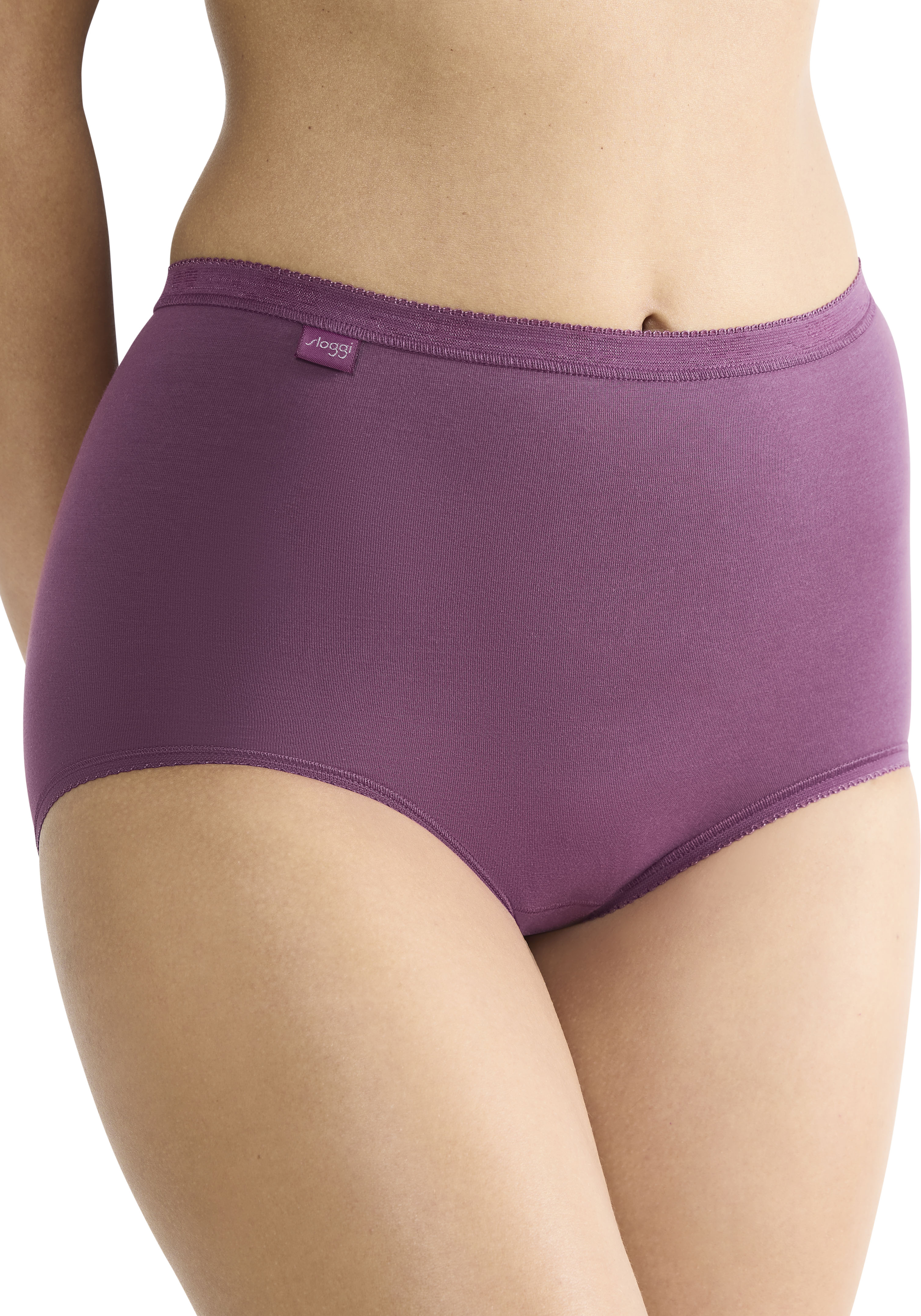 Thumbnail - sloggi Maxislip "Basic+" 3er Pack, Baumwollmischung, weiche Nähte, Single Jersey