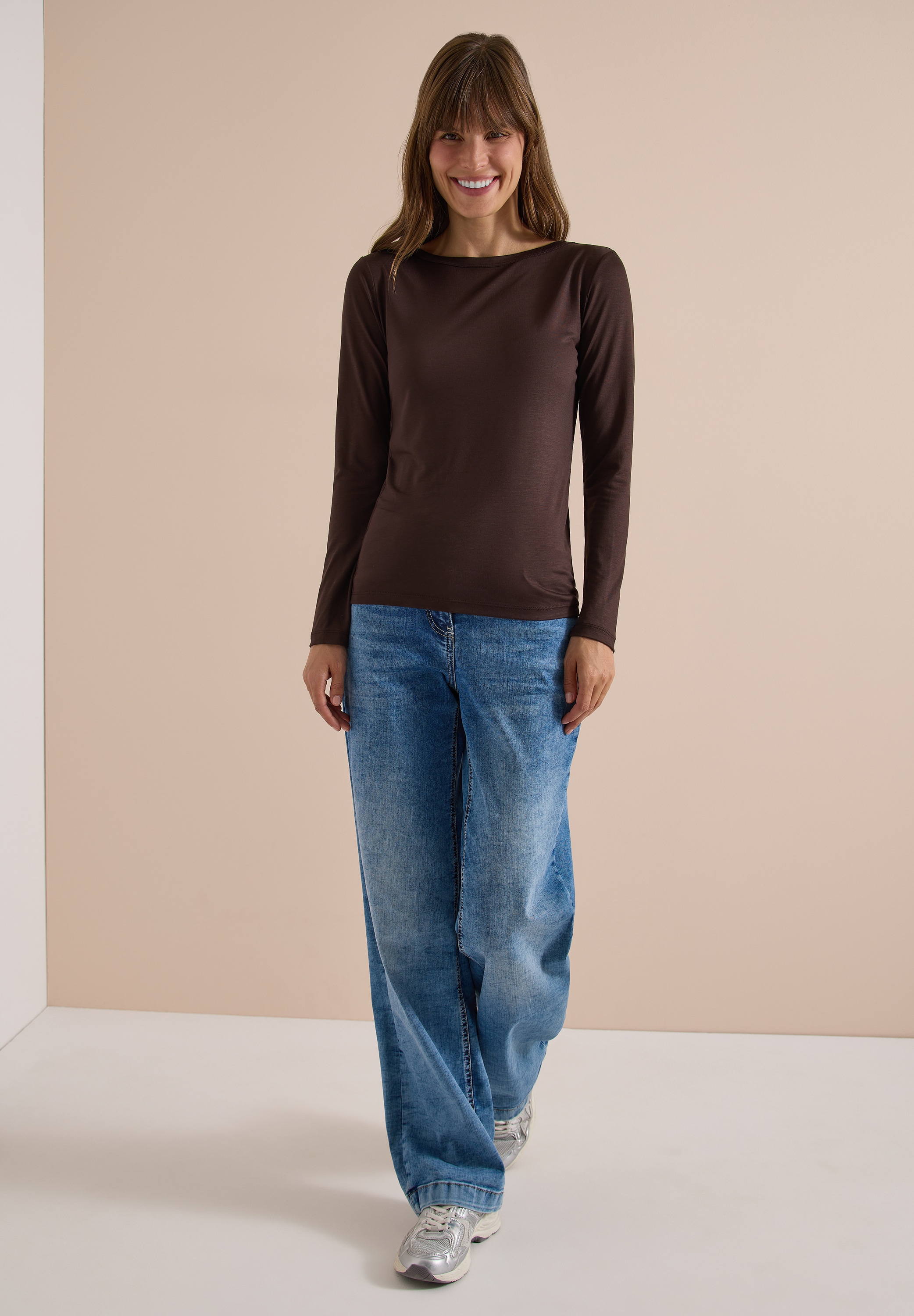 Cecil Langarmshirt im Basic-Style