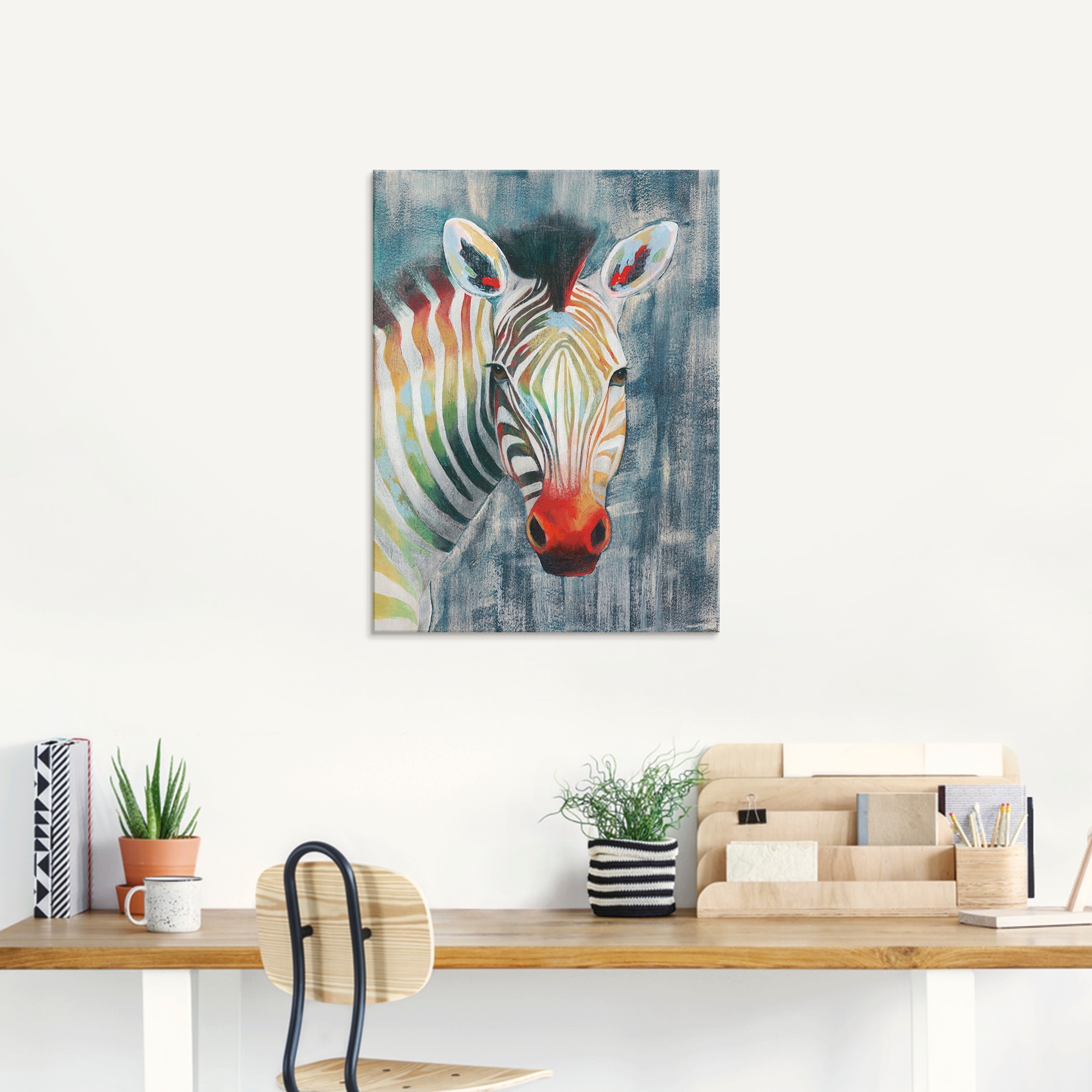Artland Glasbild »Prisma Zebra I«, Wildtiere, (1 St.), in verschiedenen Größen