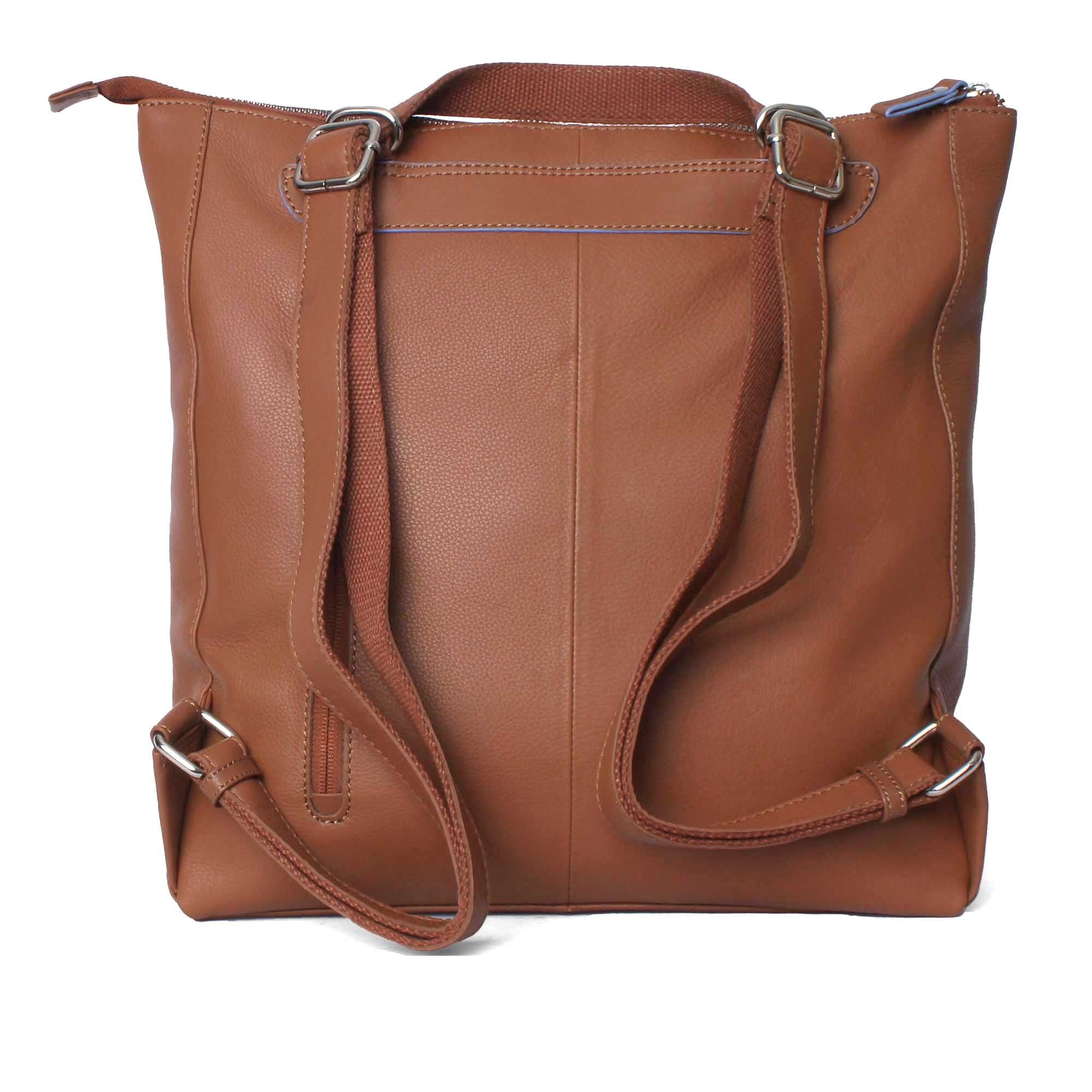 Vargu Cityrucksack »Hana 1«, Shopper-Rucksack aus LWG zertifiziertem Leder