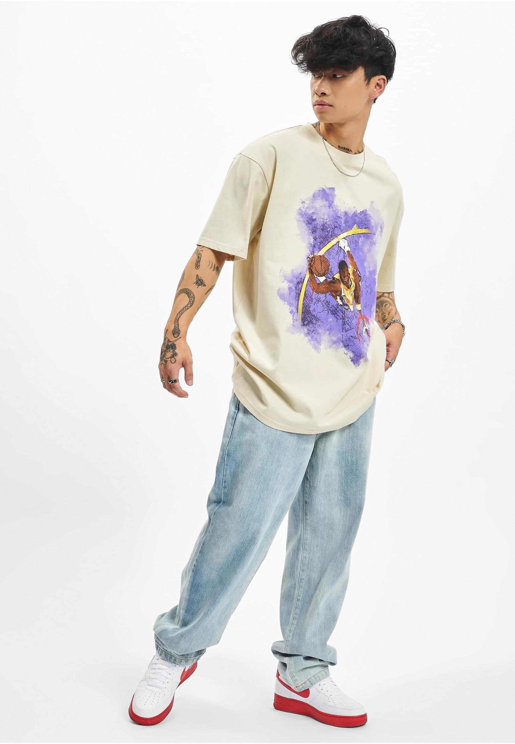 MisterTee T-Shirt »MisterTee Unisex Basketball Clouds 2.0 Oversize Tee«, (1 tlg.)