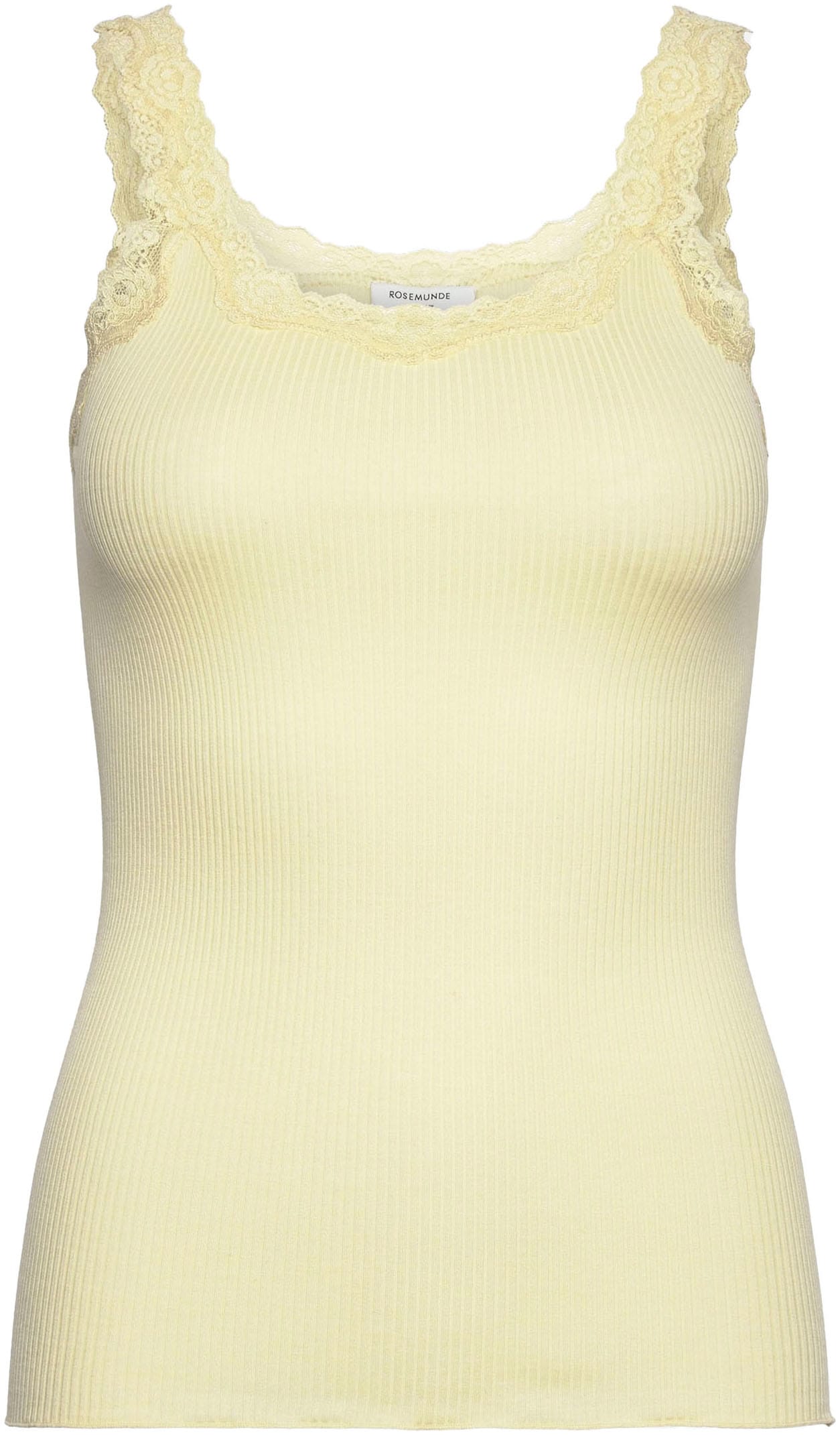 rosemunde Tanktop "Babette Silk Top" umgedrehter Vintage-Spitzenbesatz, fem günstig online kaufen