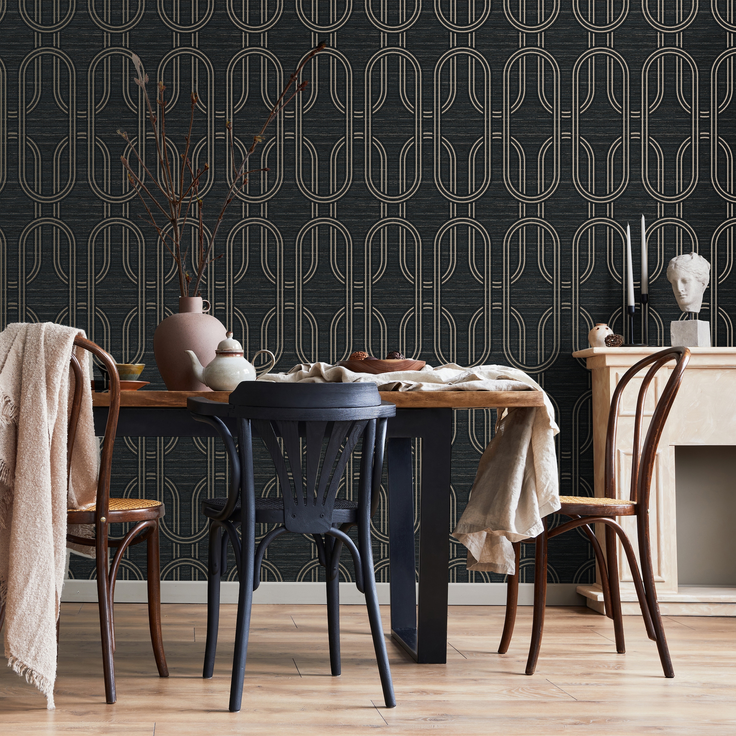 Boutique Vliestapete »Geo Onyx« geometrisch 10m...