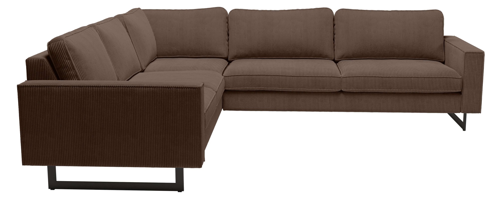 Places of Style Ecksofa "Pinto, XXL, 250/290 cm, langer Schenkel, Ottomane" günstig online kaufen