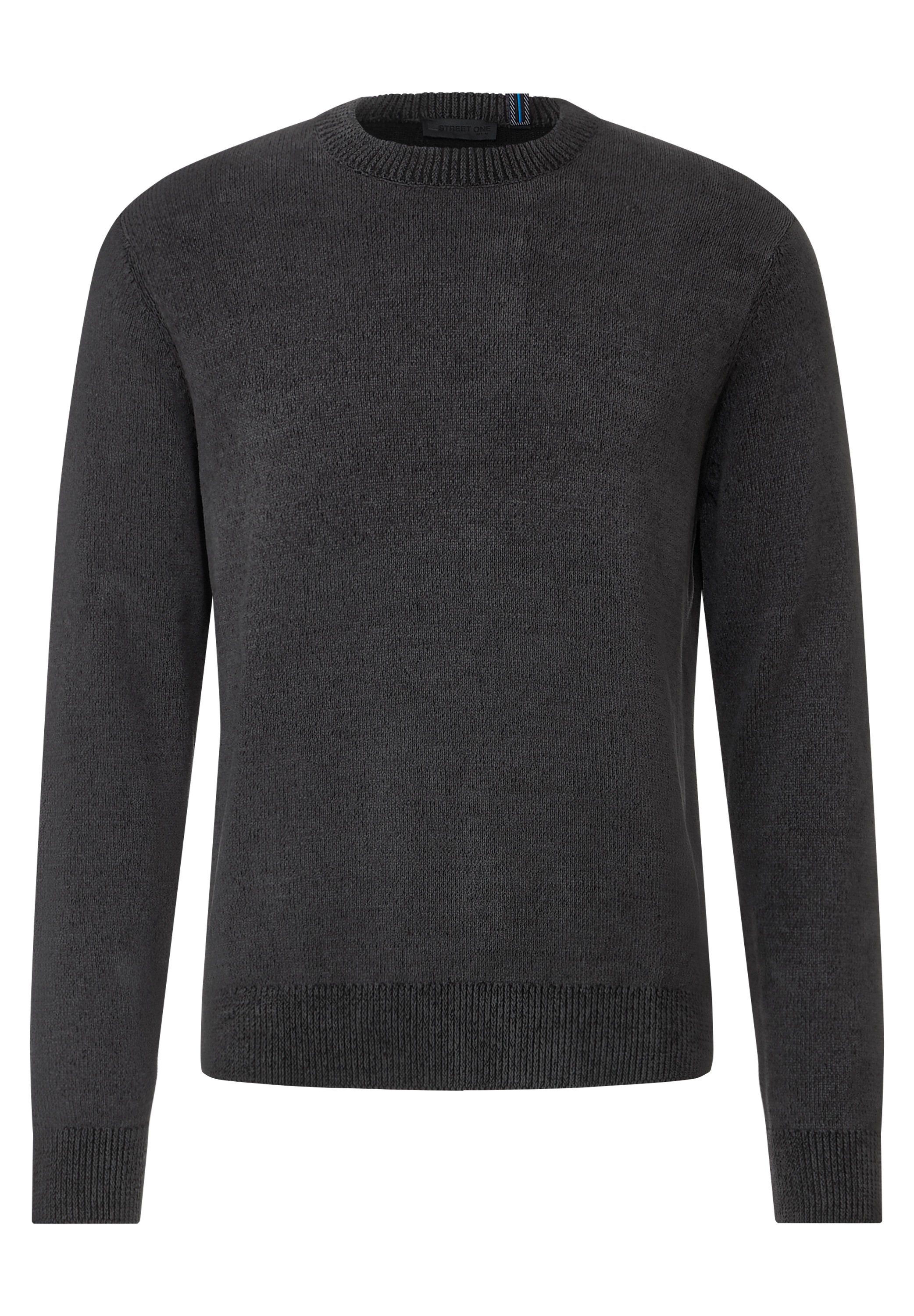 STREET ONE MEN Strickpullover, mit Rundhalsausschnitt
