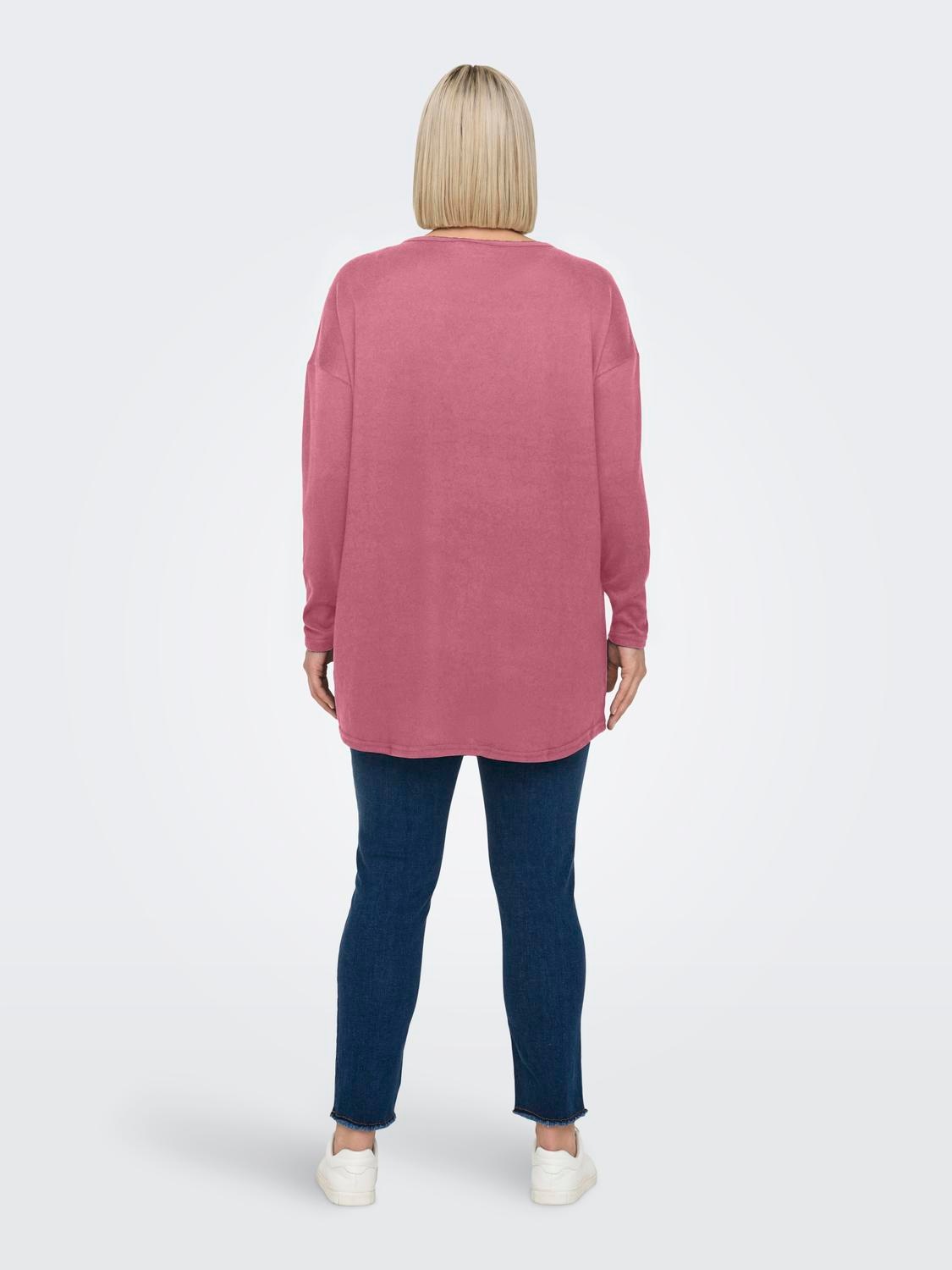 ONLY CARMAKOMA Langarmshirt "CARALBA LS LONG TOP JRS", mit Glitzernieten günstig online kaufen
