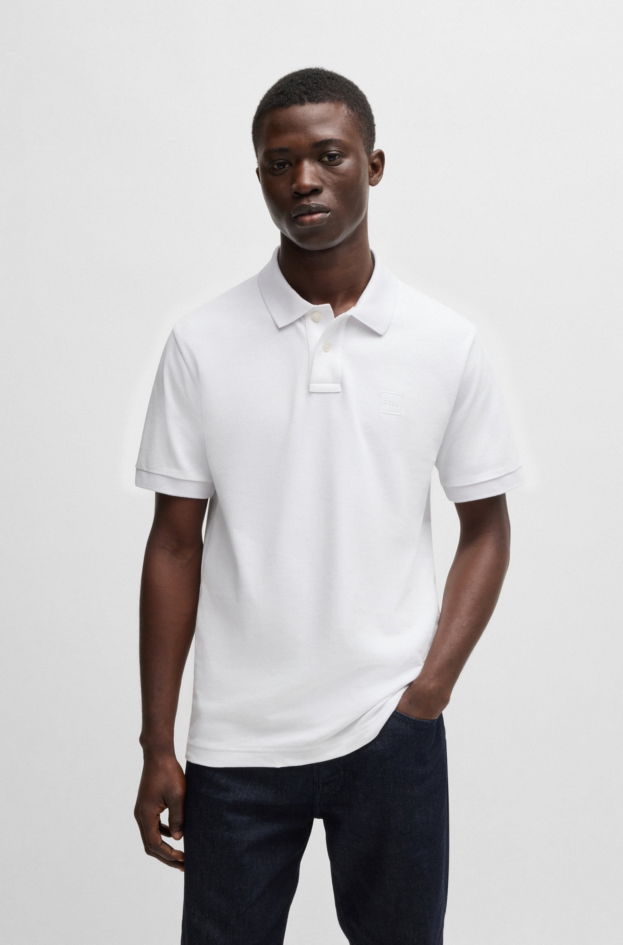 BOSS ORANGE Poloshirt "Passenger Regular Fit" Classic Stretch Pique Polo, pflegeleicht, Baumwolle mit Elasthan
