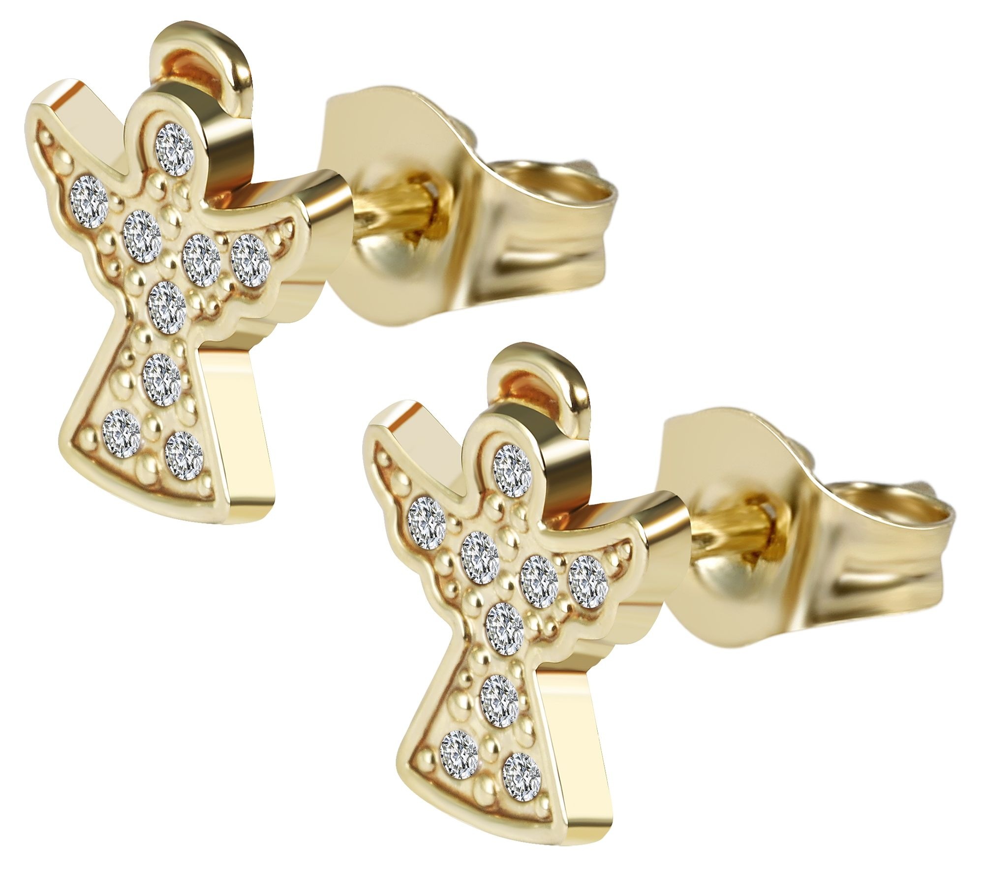 Adelia´s Paar Ohrhänger "Ohrringe – Ohrstecker aus 333 Gold mit Zirkonia" Ein Geschenk, das Freude macht
