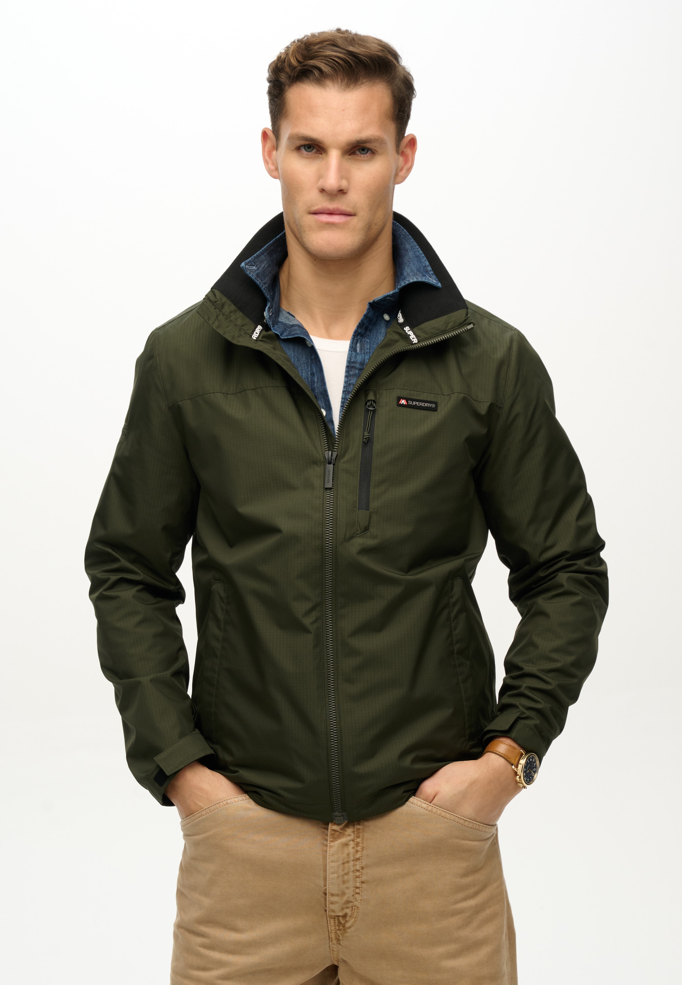 Superdry Outdoorjacke "NON HOOD LOGO WINDBREAKER" günstig online kaufen