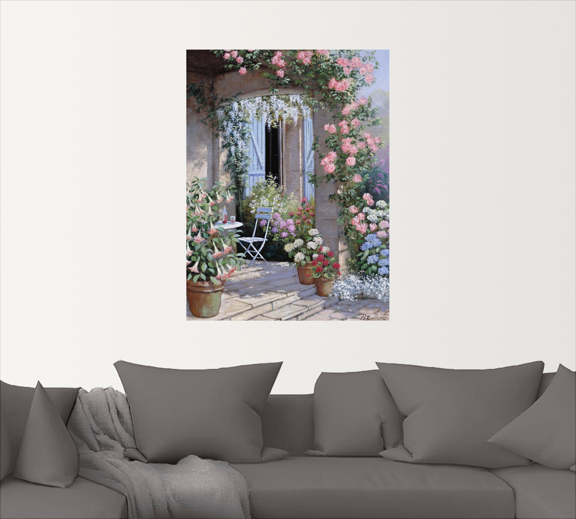 Artland Wandbild »Blumenangebot«, Garten, (1 St.), als Leinwandbild, Poster, Wandaufkleber in verschied. Größen