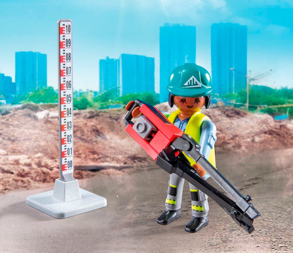 Playmobil® Konstruktions-Spielset »Straßenbaustelle (71751), Playmobil Action Heroes«, (43 St.)