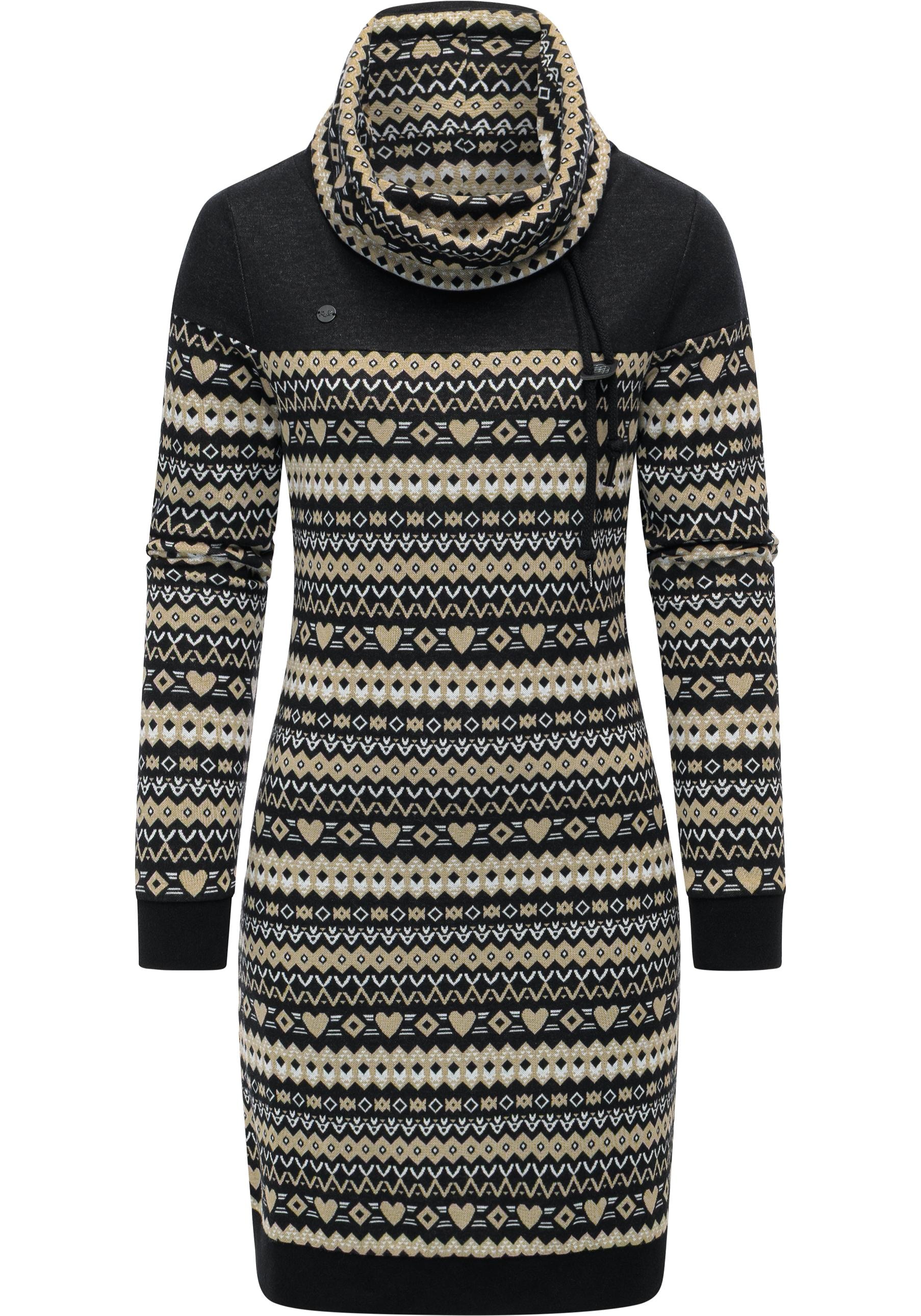 Ragwear Sweatkleid "Chlloe Jacquard YOUMODO" Ohne Taschen stylisches Langar günstig online kaufen