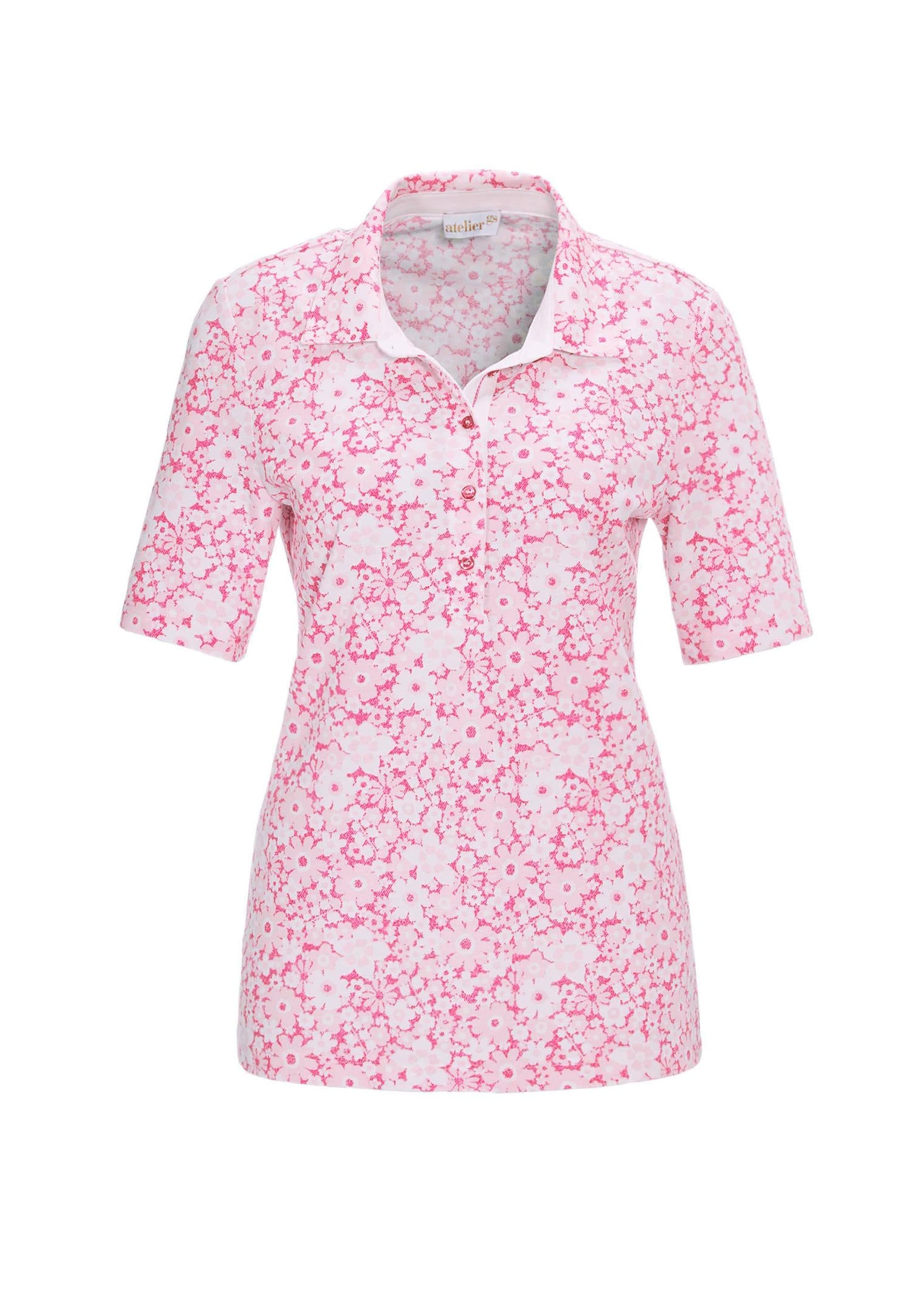 GOLDNER Poloshirt "Pikee-Druckpoloshirt" günstig online kaufen