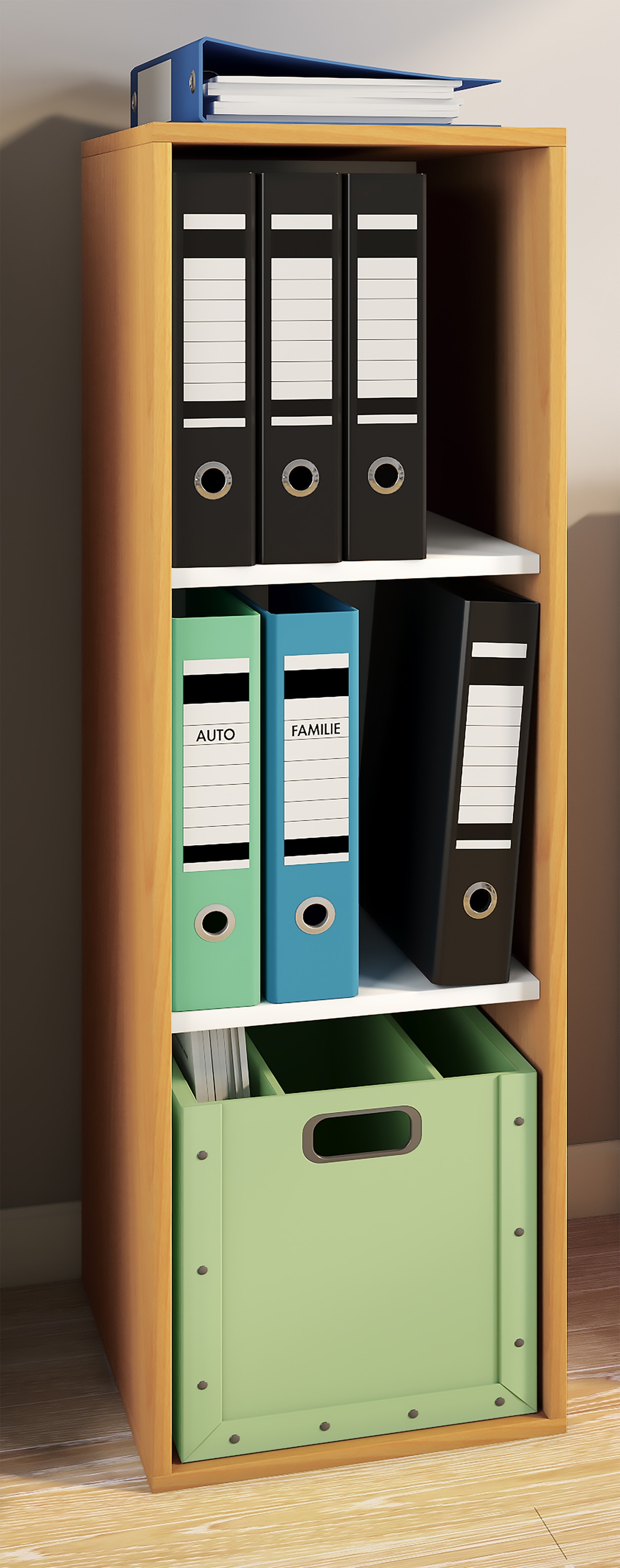 VCM Bücherregal »Holz Büro Regal Bücher Ordner Aktenregal Lona l 3f«