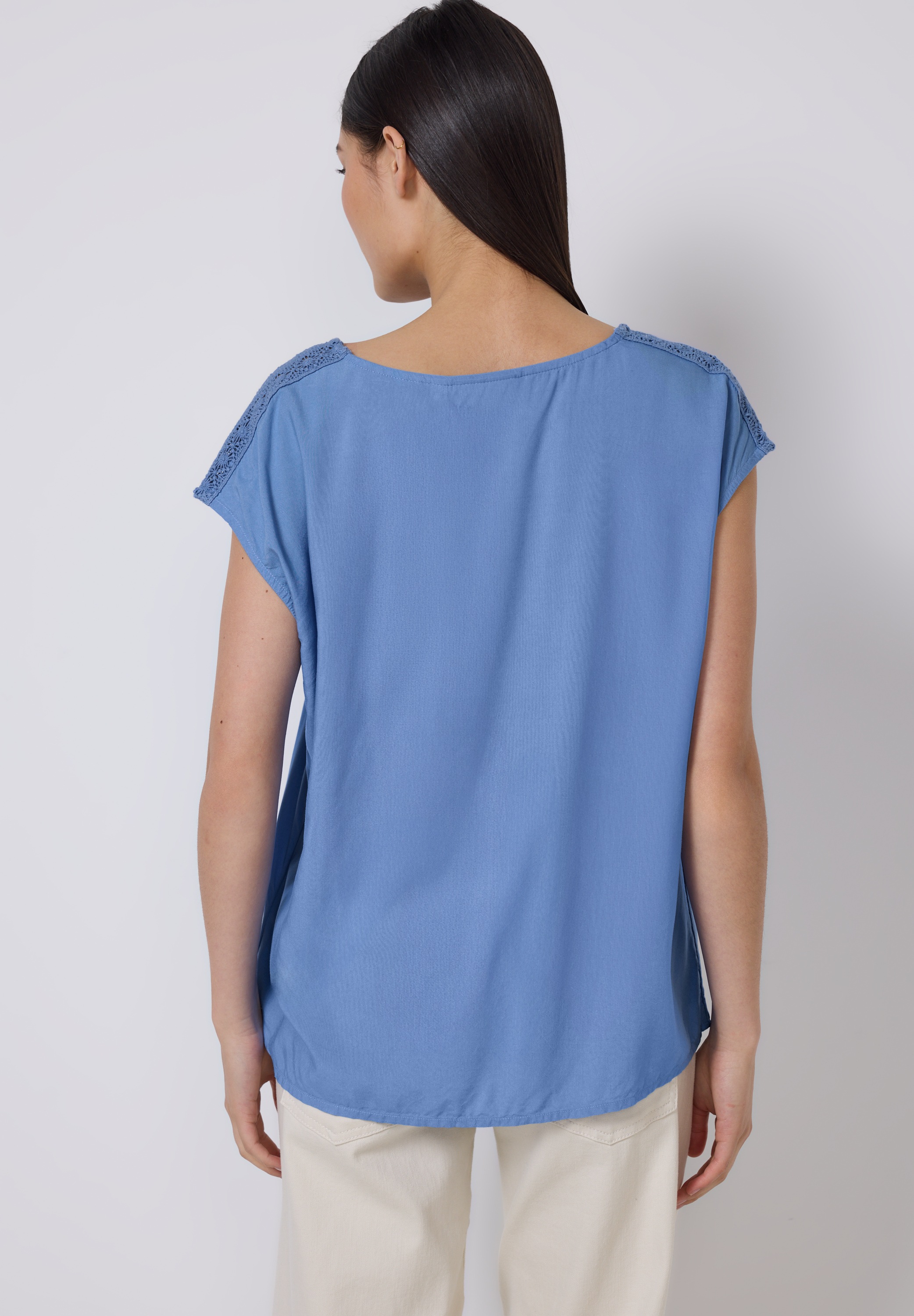 STREET ONE STUDIO Shirtbluse, mit V-Ausschnitt günstig online kaufen