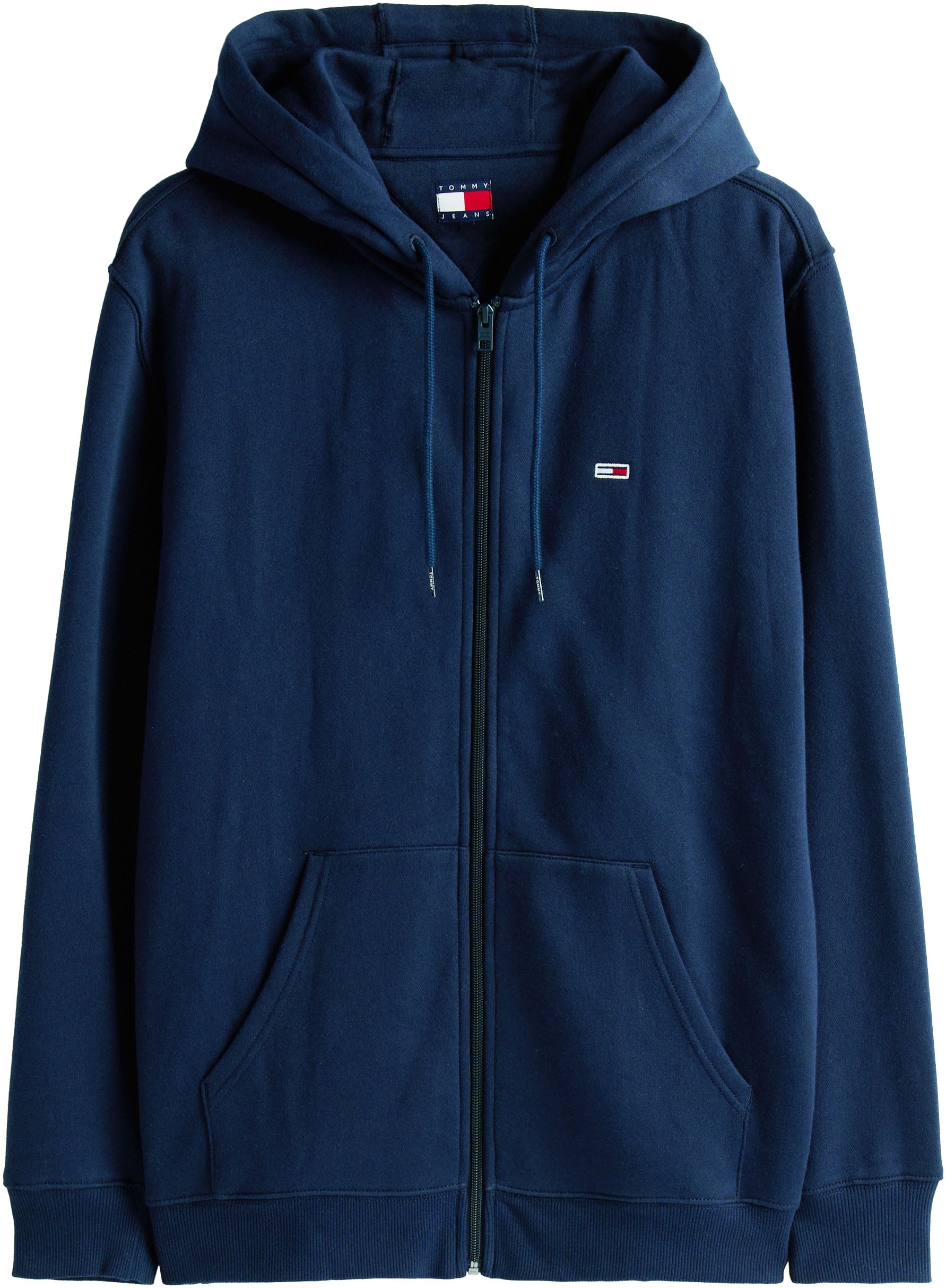 Tommy Jeans Sweatshirt »TJM REG S FLAG ZIP FLEECE THRU«, mit bestickten Markenlogo auf Brusthöhe